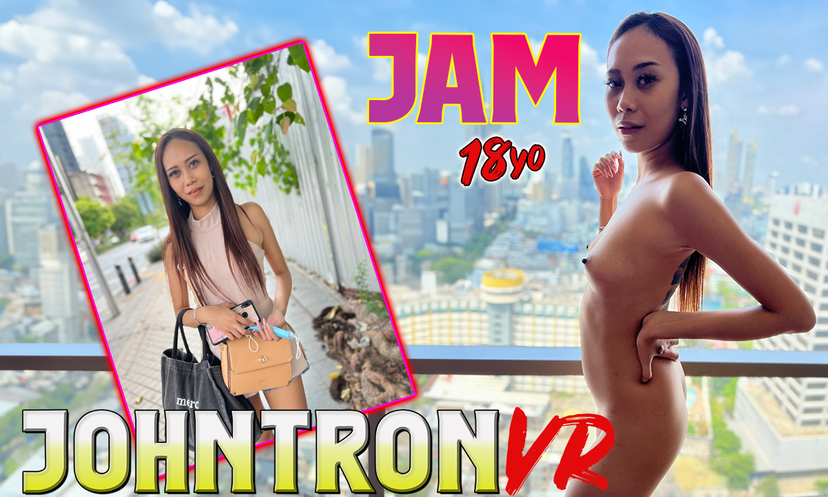 Thai model Jam performs a POV blowjob in a 4K VR scene by JohnTronVR featuring 60 FPS playback and premium production quality.