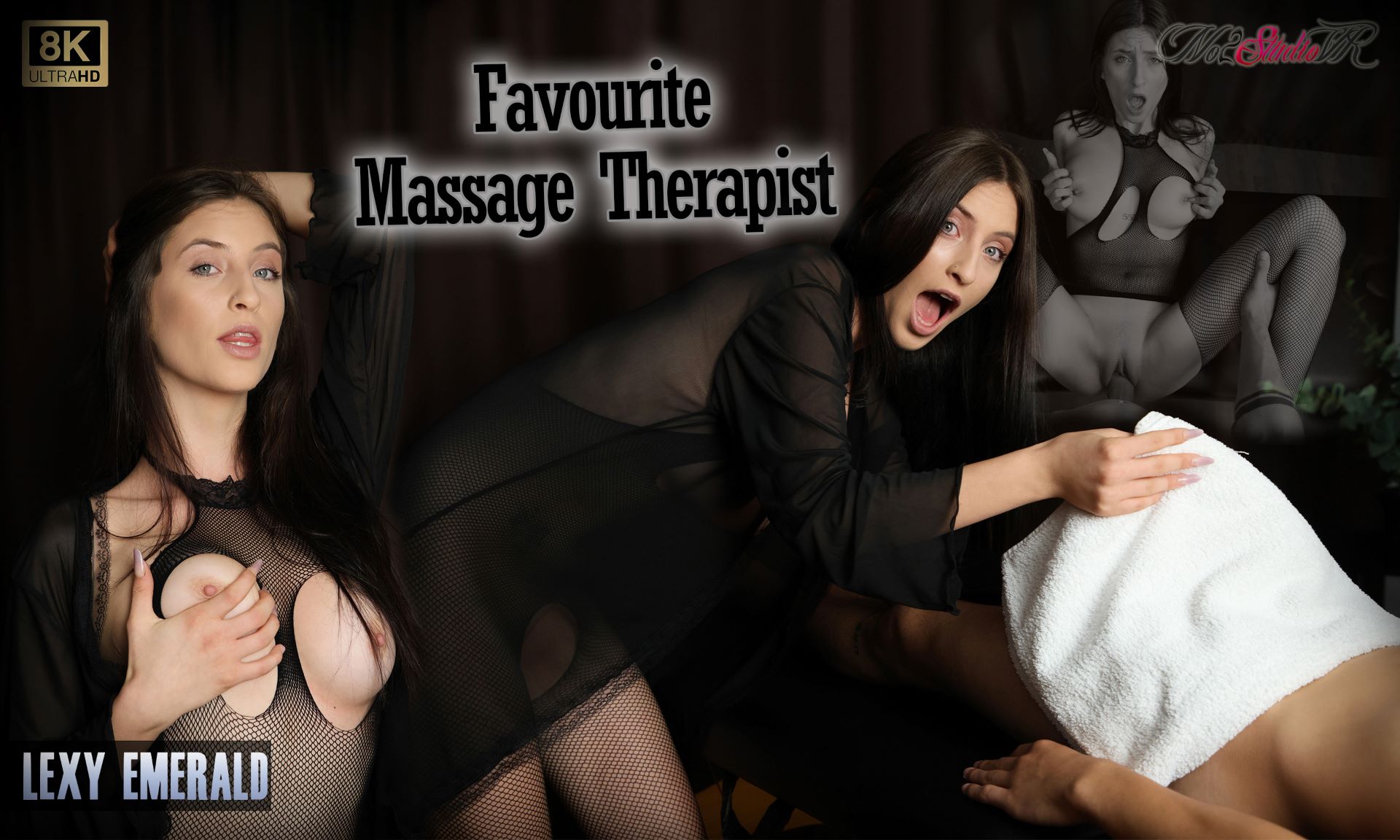 Lexy Emerald performs a massage and blowjob in a POV VR scene by No2StudioVR with 60 FPS and titty fuck action.