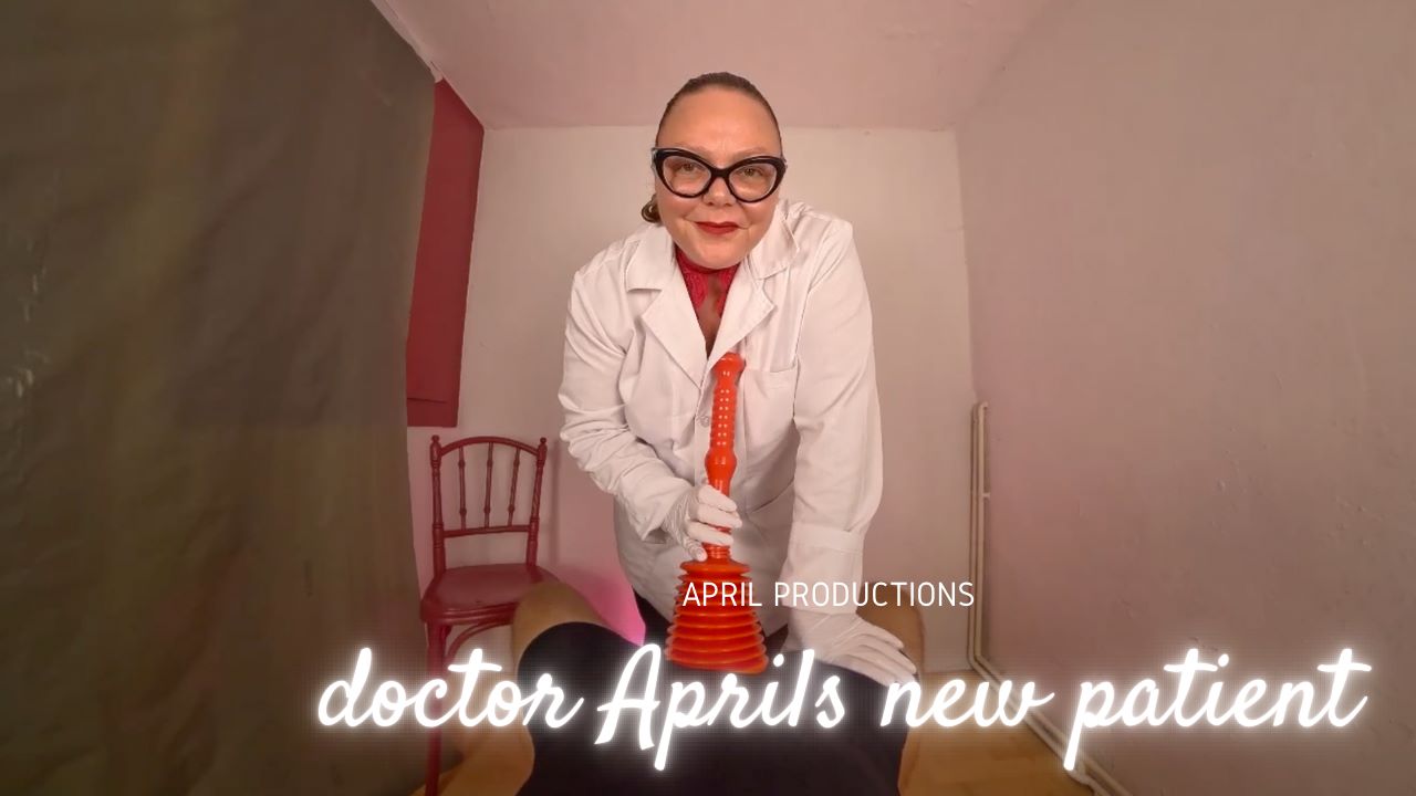 Mistress April dominates a patient in a POV VR scene with 4K resolution and 60 FPS
