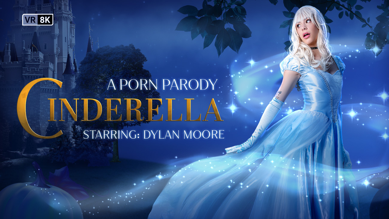 Dylan Moore in a Cinderella cosplay performs a POV blowjob in 4K resolution within this VR Conk production.