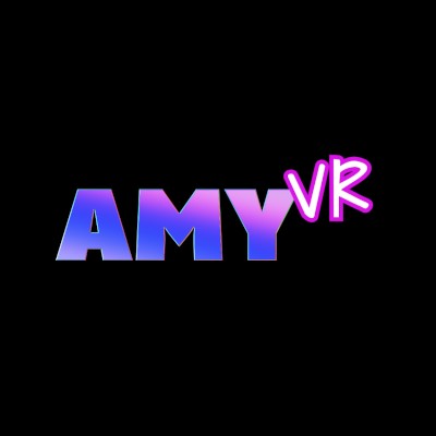 AmyVR studio logo representing 9 immersive virtual reality adult scenes produced for VR headsets.