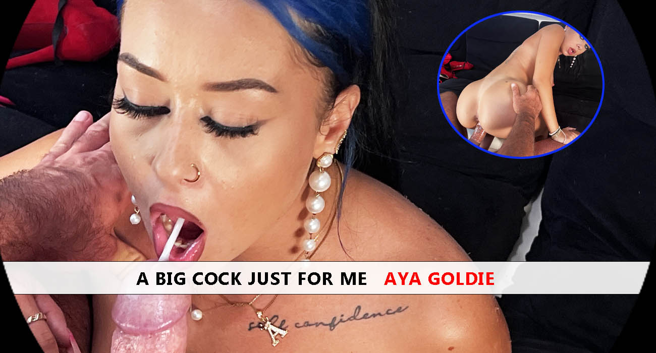 Aya Goldie performs a POV blowjob in a Stefan Steel Fantasy VR video featuring 4K resolution and 60 FPS gameplay.