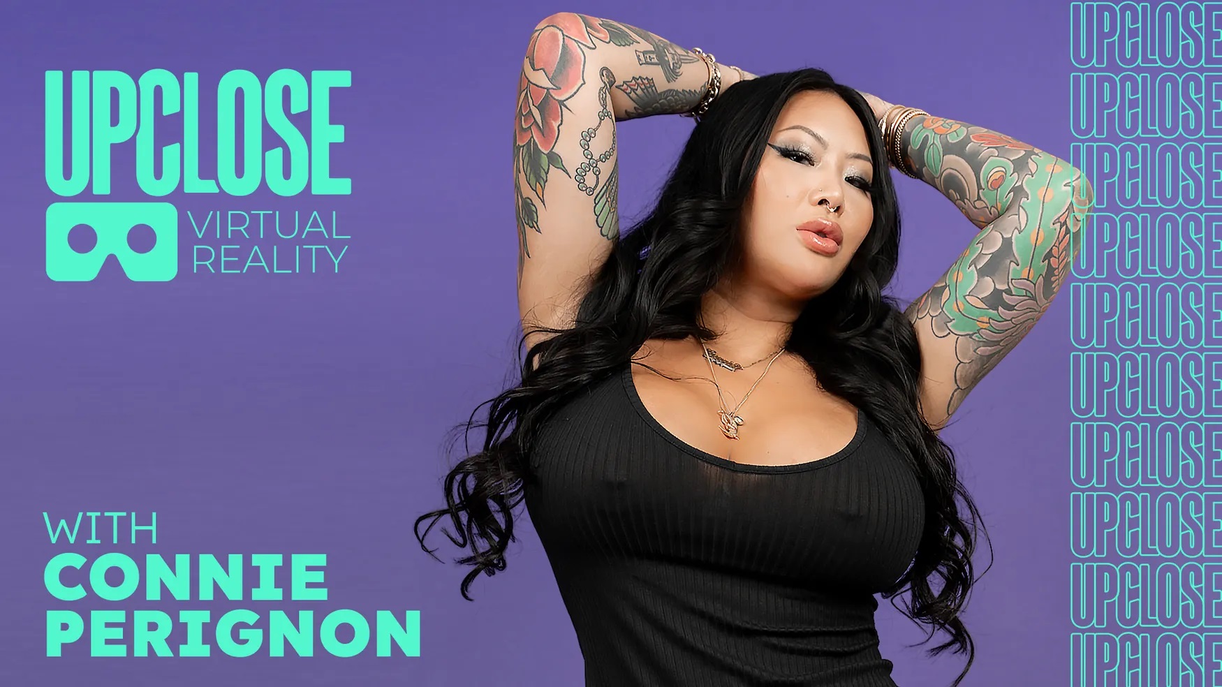 Connie Perignon performs a POV blowjob in 4K 60FPS VR passthrough