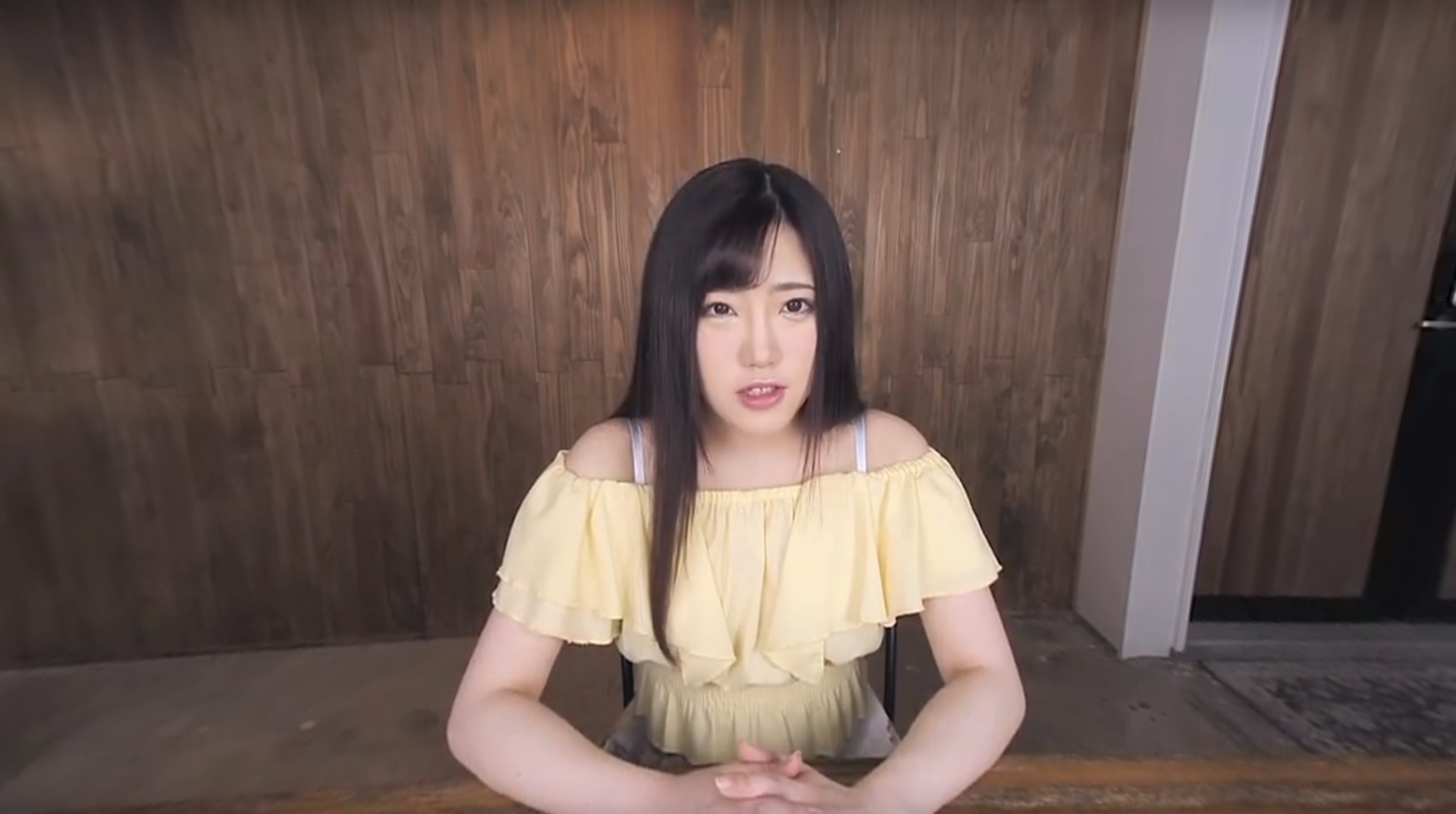 Sera Yuzuki performs a solo POV act in a 4K VR video featuring a practical work setting with major sex group elements.