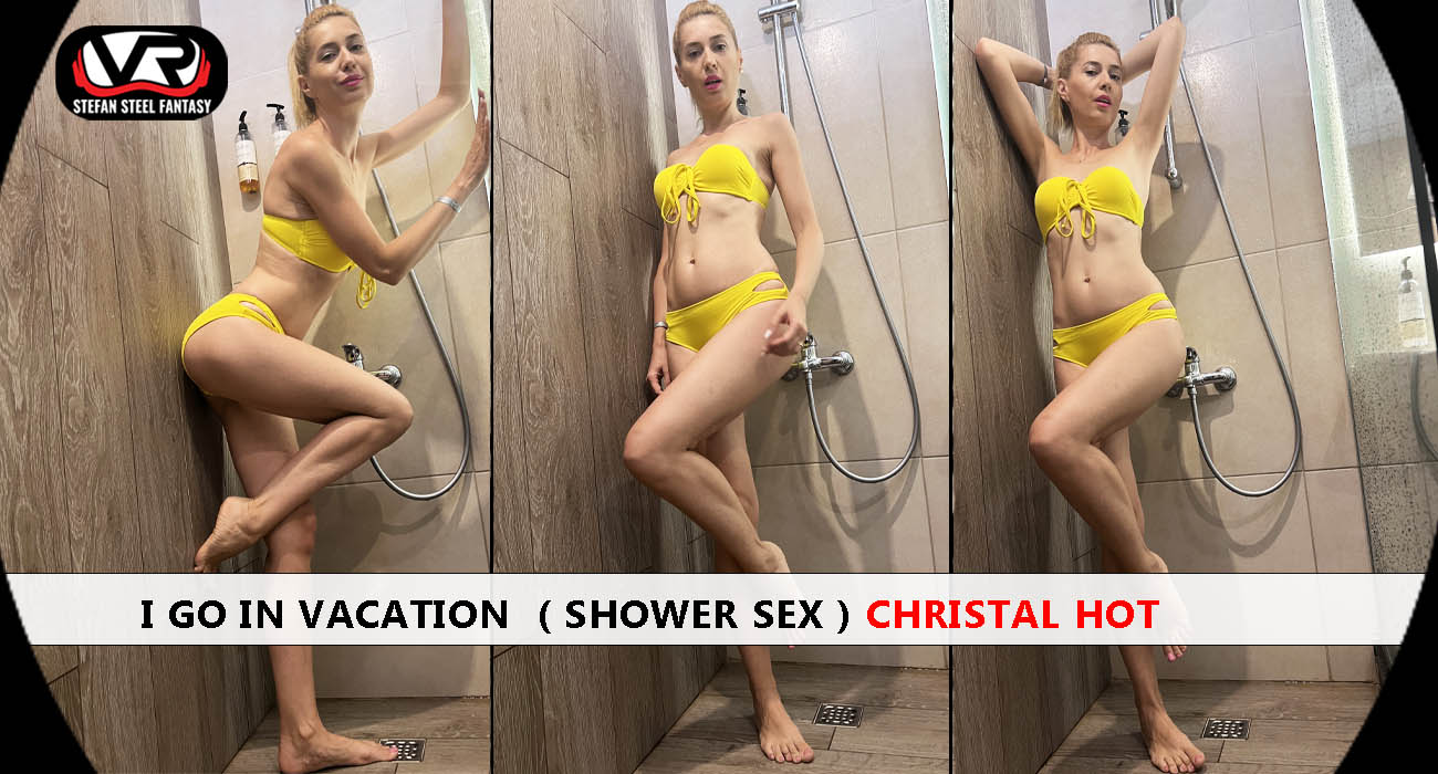 Christal Hot performs oral sex in a shower setting during this 4K POV VR video from Stefan Steel Fantasy