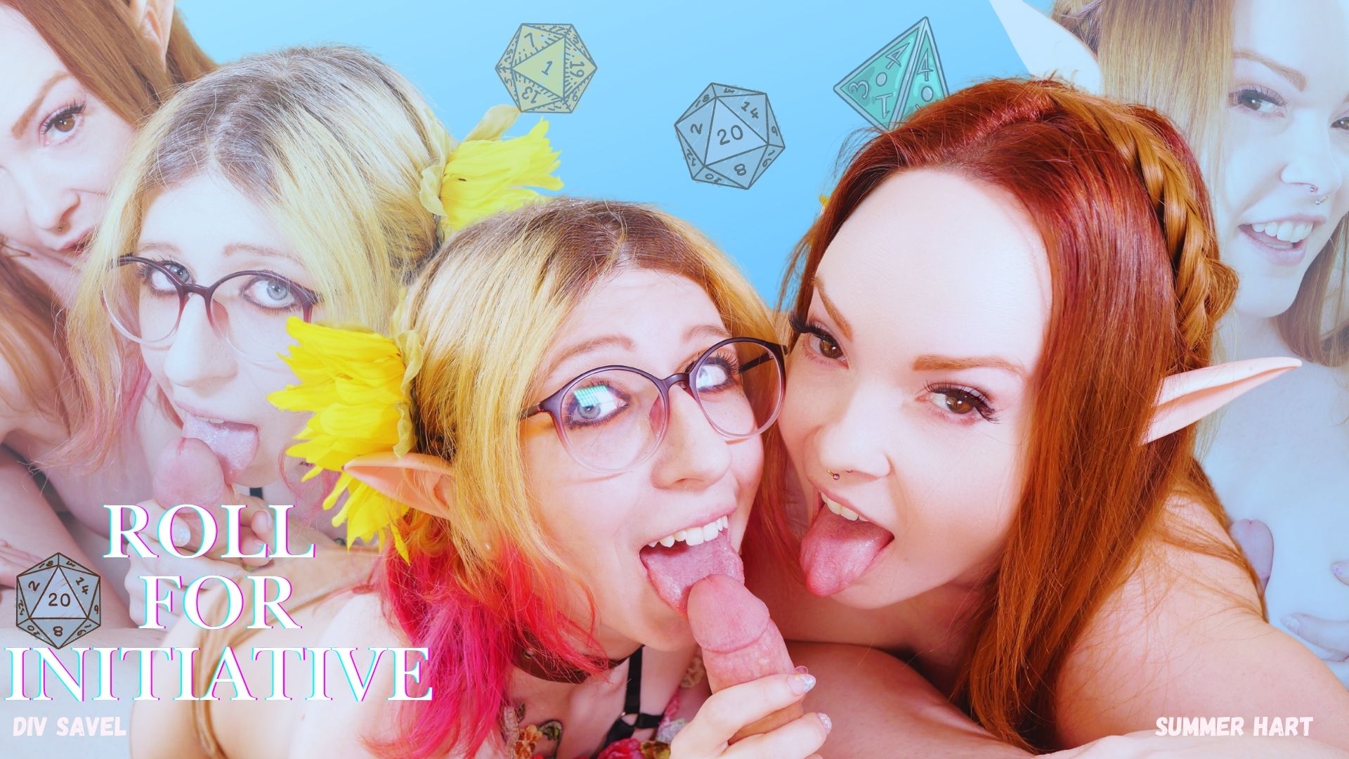 Div Savel and Summer Hart perform group sex and blowjobs in a POV VR scene with 60 FPS titty fuck action by Summer Hart Studios.