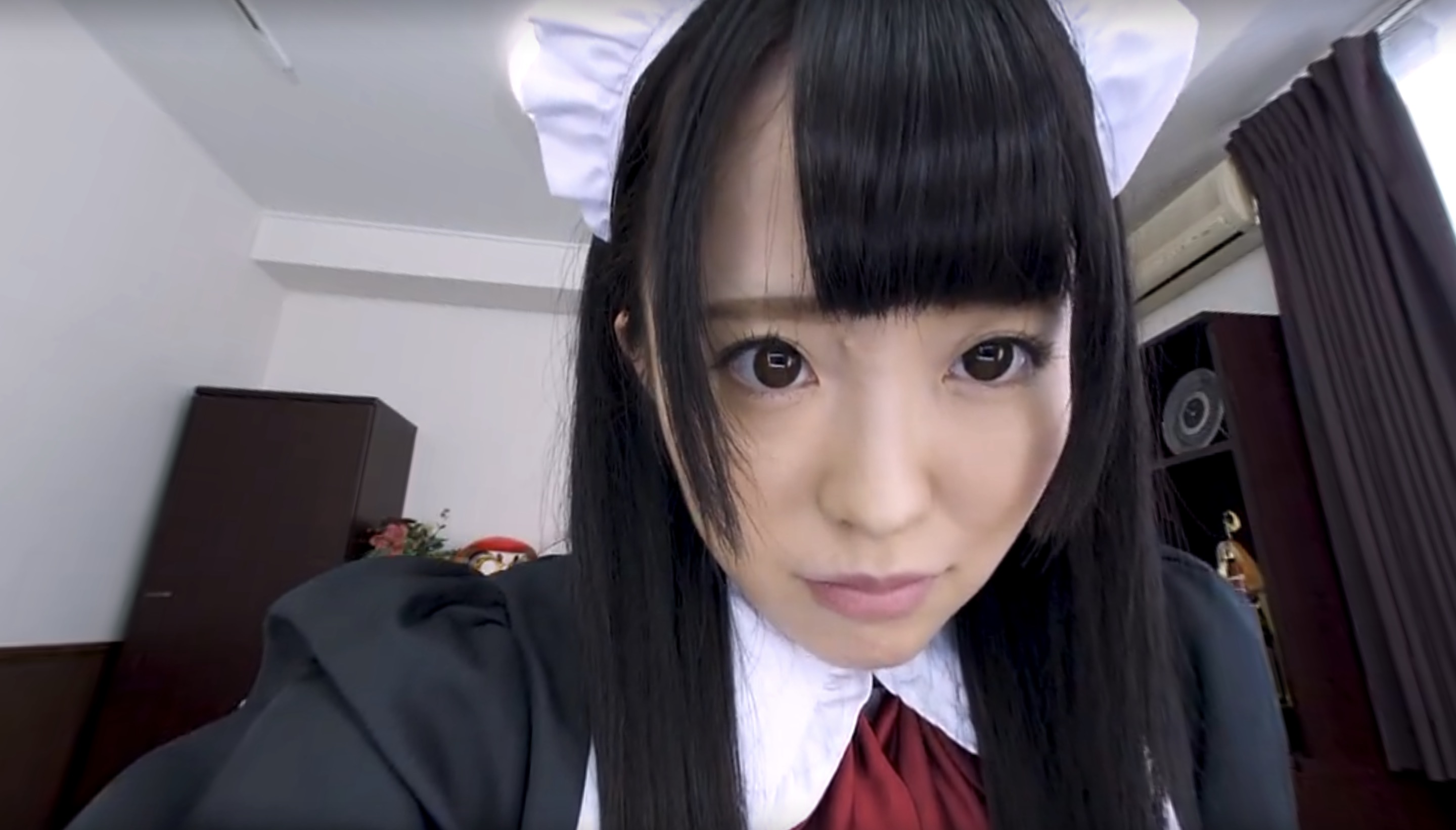 POV VR video of a woman in cosplay lingerie showing off her outfit in a 4K 60 FPS premium production.