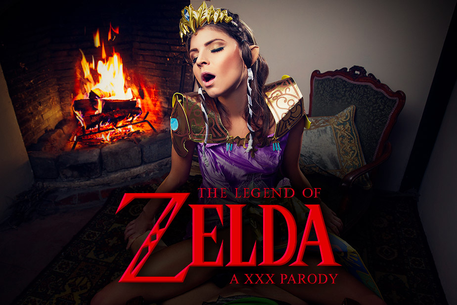 Gina Gerson performs a POV blowjob in European cosplay for The Legend Of Zelda parody with 60 FPS VR passthrough.