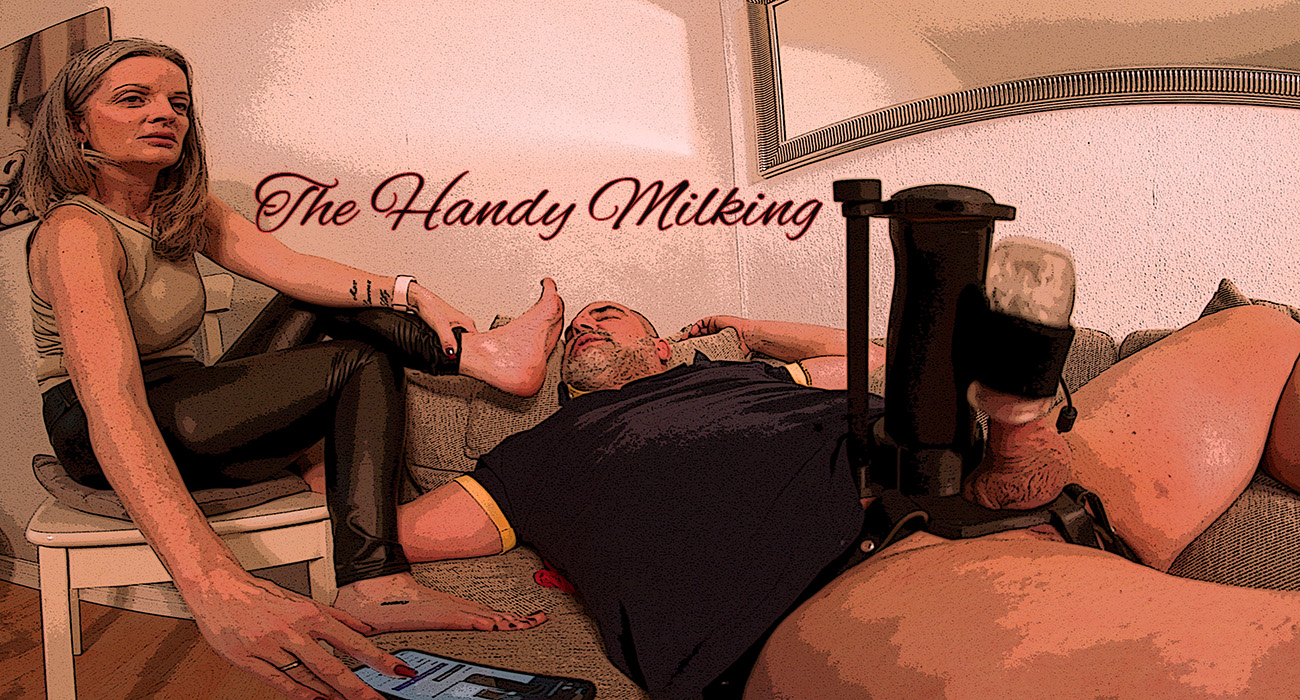 Sabdeluxe performs a softcore milking fetish scene in a POV shot, featuring 4K resolution and premium VR production quality.