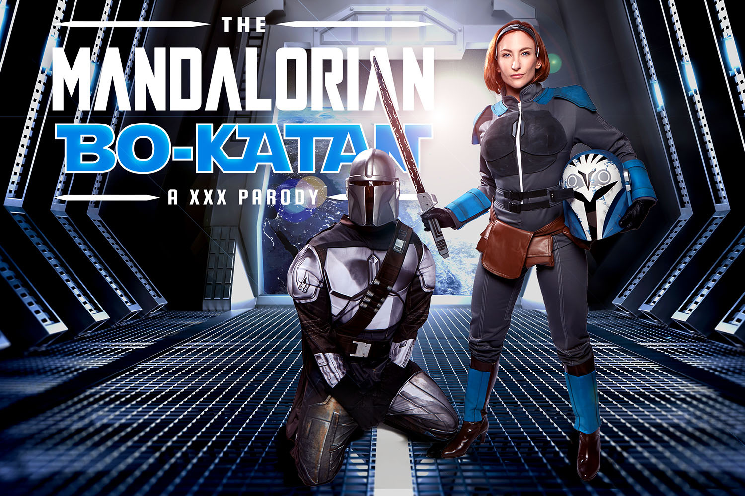 Cosplayer Sophia Locke performs a POV blowjob in 4K VR as Bo Katan Kryze with 60 FPS passthrough rendering.