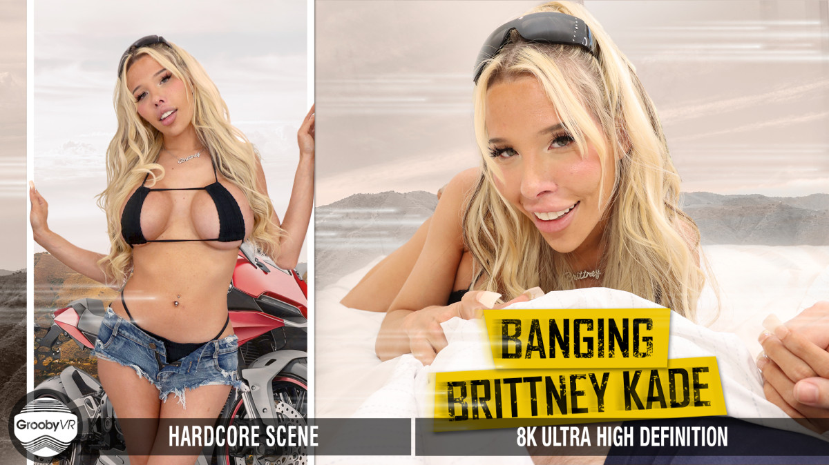 Brittney Kade performs anal and blowjob scenes in this 4K GroobyVR VR video
