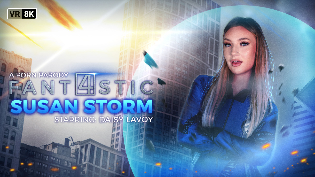 Daisy LaVoy as Susan Storm performs oral sex in cosplay for this 4K VR POV video