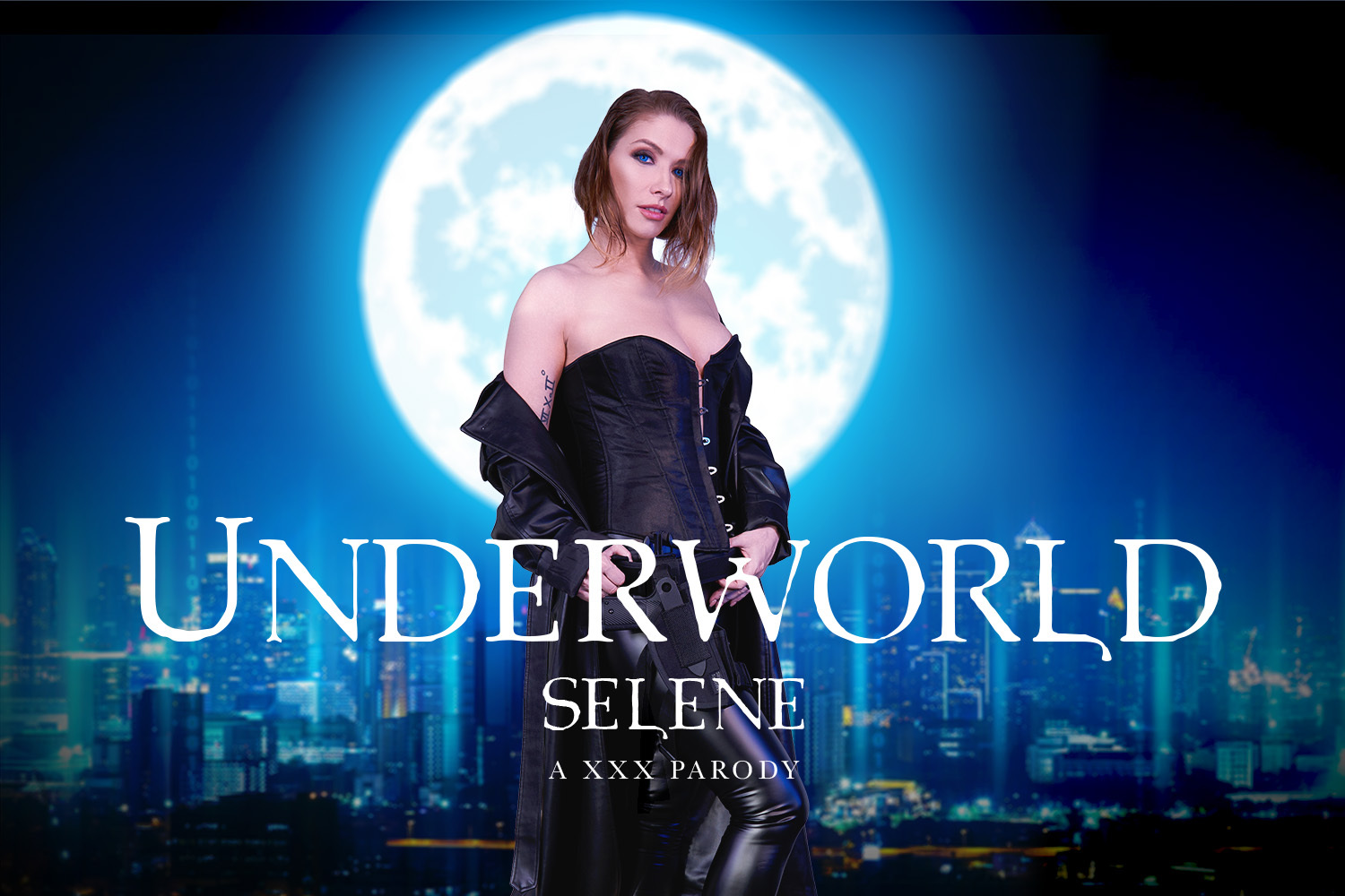 Sata Jones as Selene performs oral and anal sex in a POV vampire cosplay scene rendered in 60 FPS VR.
