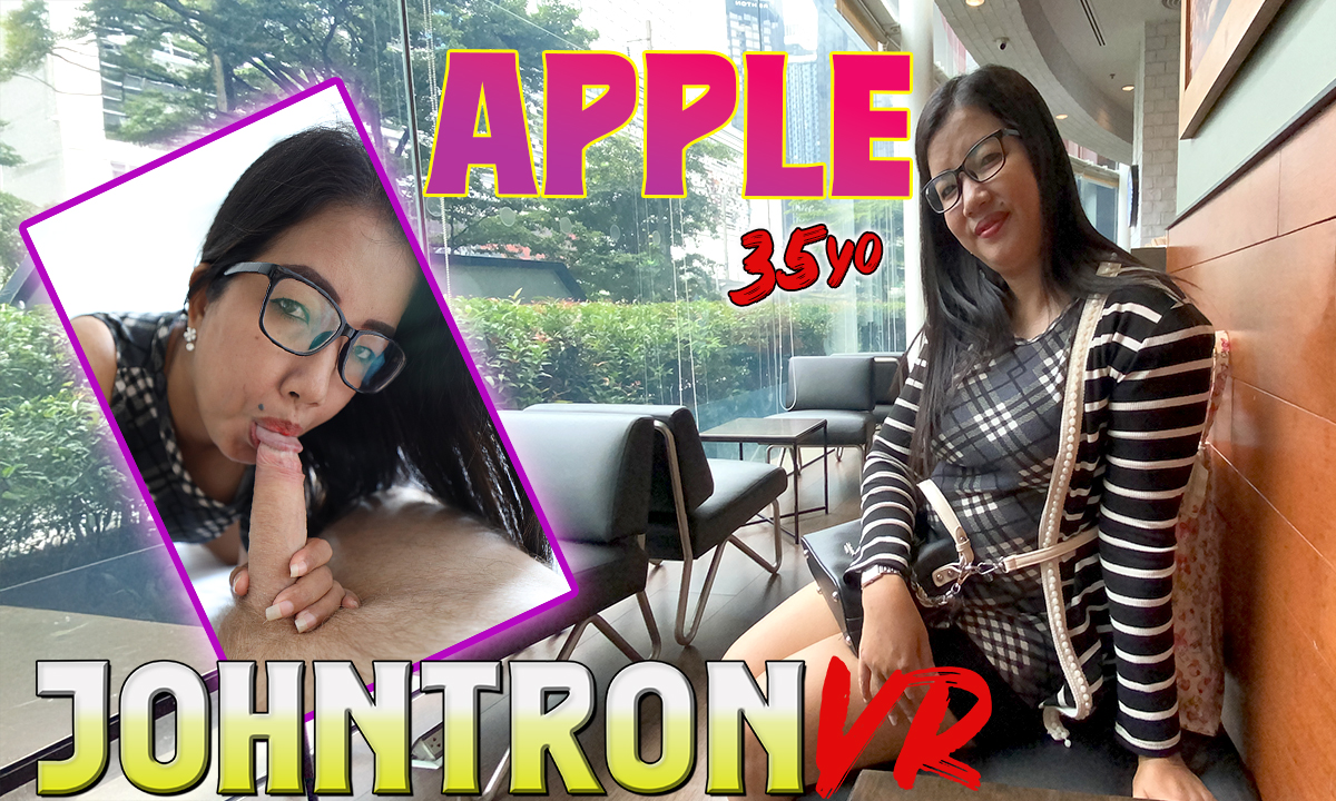 Brunette model Apple in a Thai office setting receives a POV blowjob in this 4K JohnTronVR production.