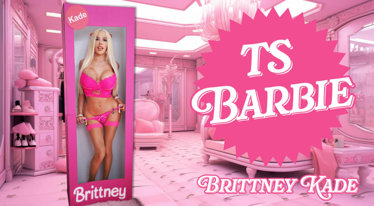 Brittney Kade performs anal in a 3D VR video with 4K resolution and 180 degree view for TSVirtualLovers