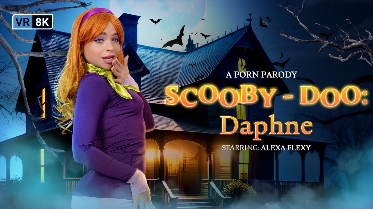 Cosplayer Alexa Flexy as Daphne performs anal and titty fuck in a VR POV scene filmed at 60 FPS for VR Conk.