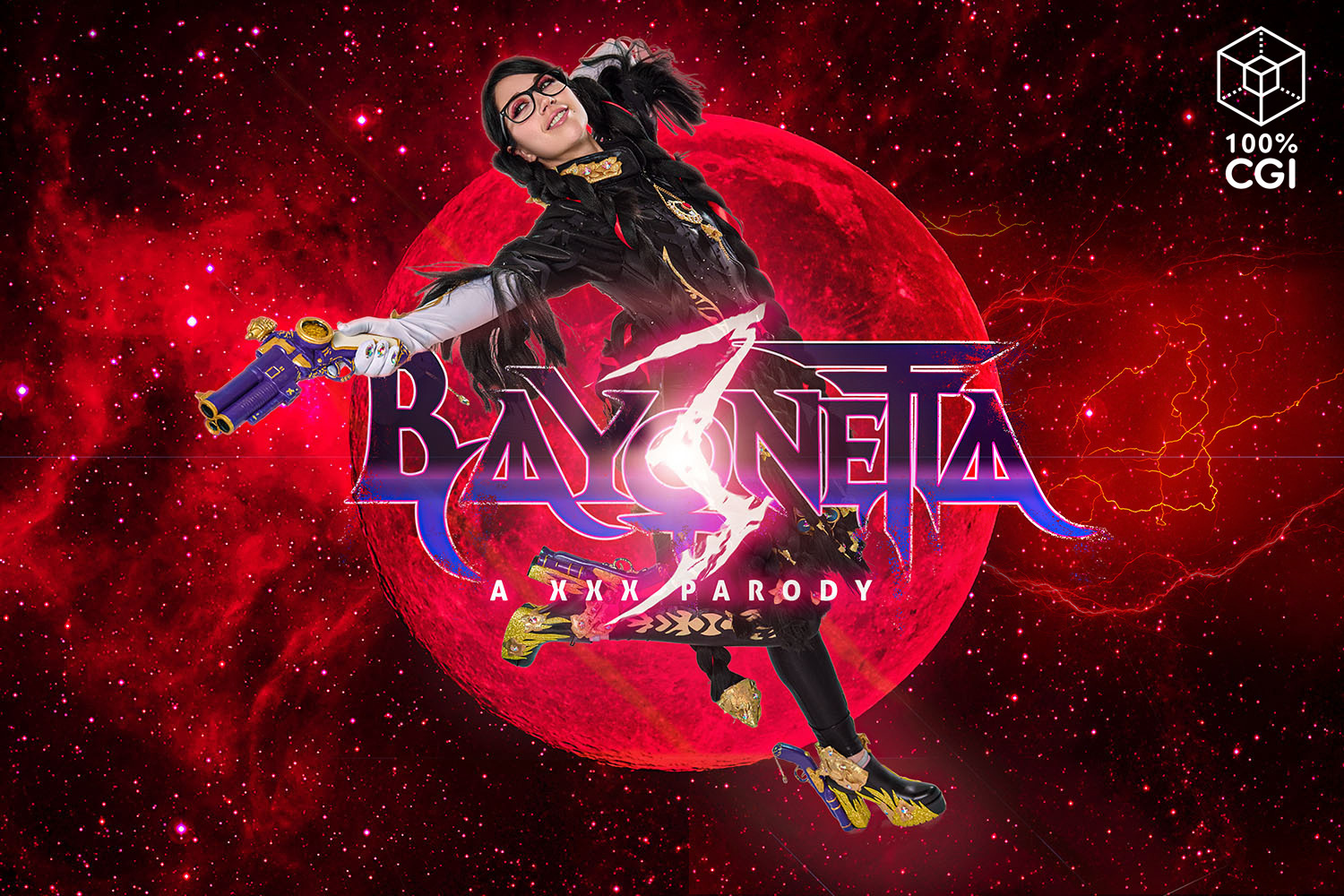 Alex Coal performs a POV blowjob as Bayonetta in this 60 FPS VR cosplay parody by VRCosplayX