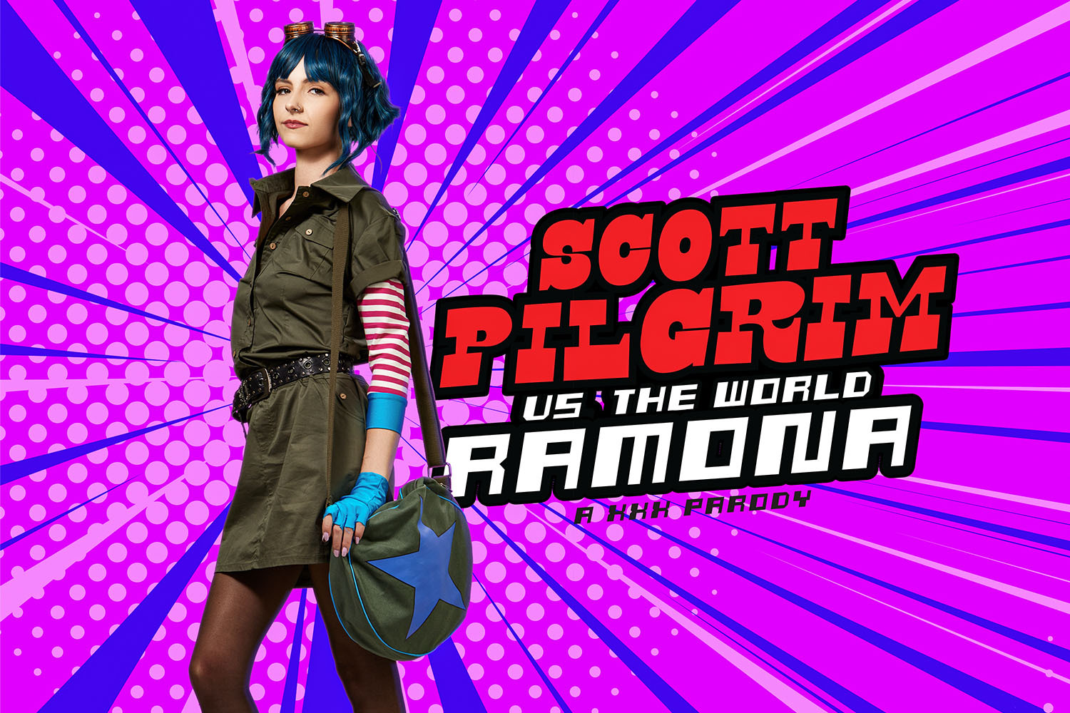 Serena Hill performs a blowjob in a Scott Pilgrim cosplay for this premium VR POV video featuring 60 FPS gameplay.