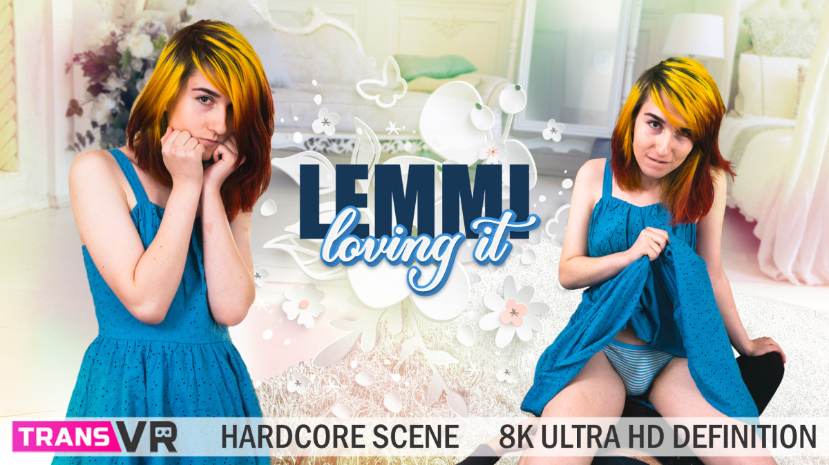Lemmi receives a blowjob and anal in this TransVR 4K VR POV video