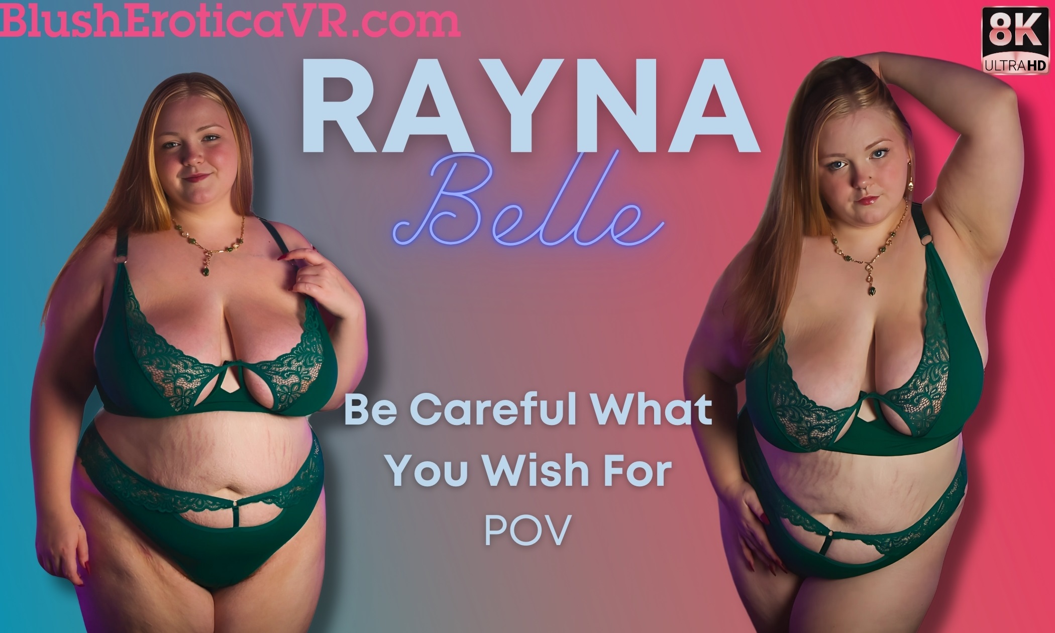 Rayna Belle performs a solo POV scene in 4K VR with 60 FPS, featuring big tits in a premium production environment.