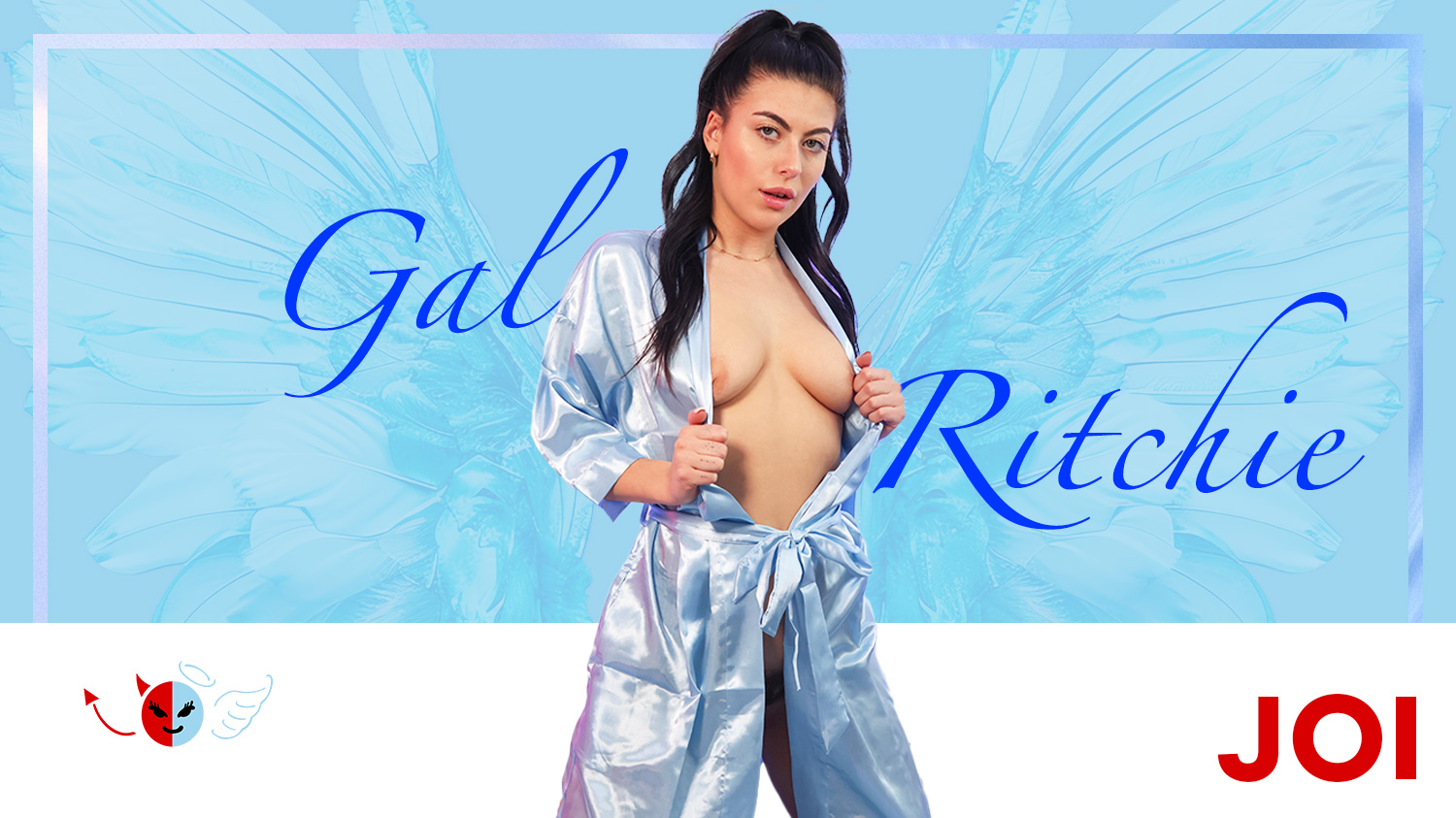 Brunette Gal Ritchie performs a solo VR POV session in 4K resolution for NaughtyJOO