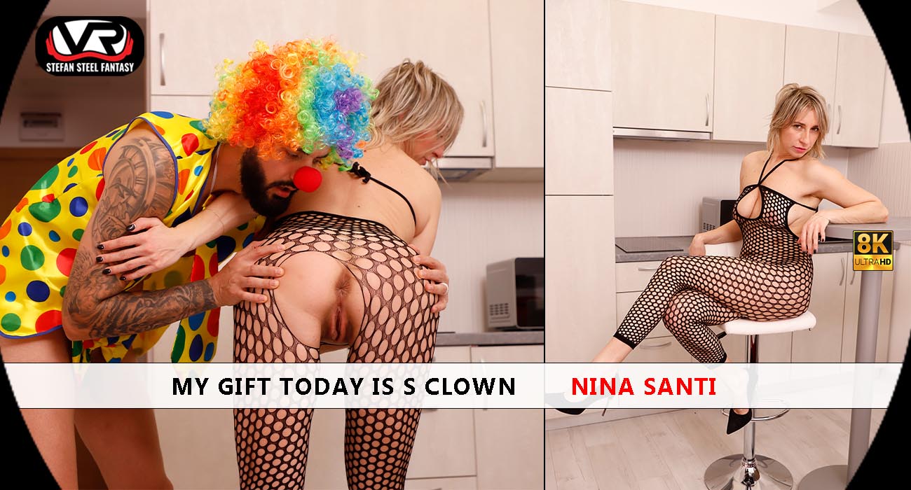 Nina Santi performs a non POV blowjob in a fantasy setting, featuring 4K resolution and 60 FPS VR quality.