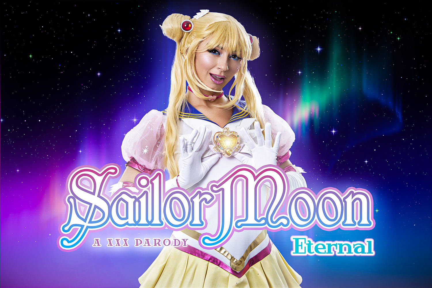 Chloe Temple performs a blowjob as Sailor Moon in 4K VR POV
