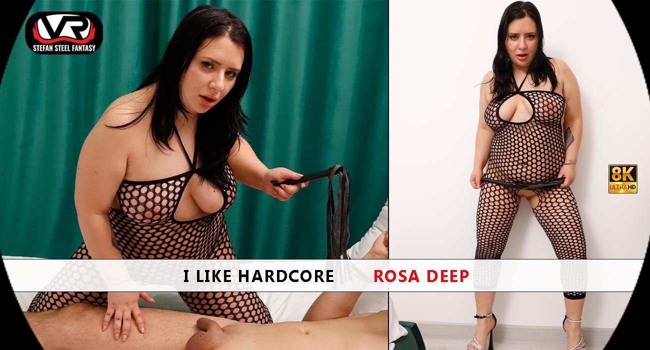 Brunette model Rosa Deep performs a POV scene in 4K 60 FPS VR production by Stefan Steel Fantasy