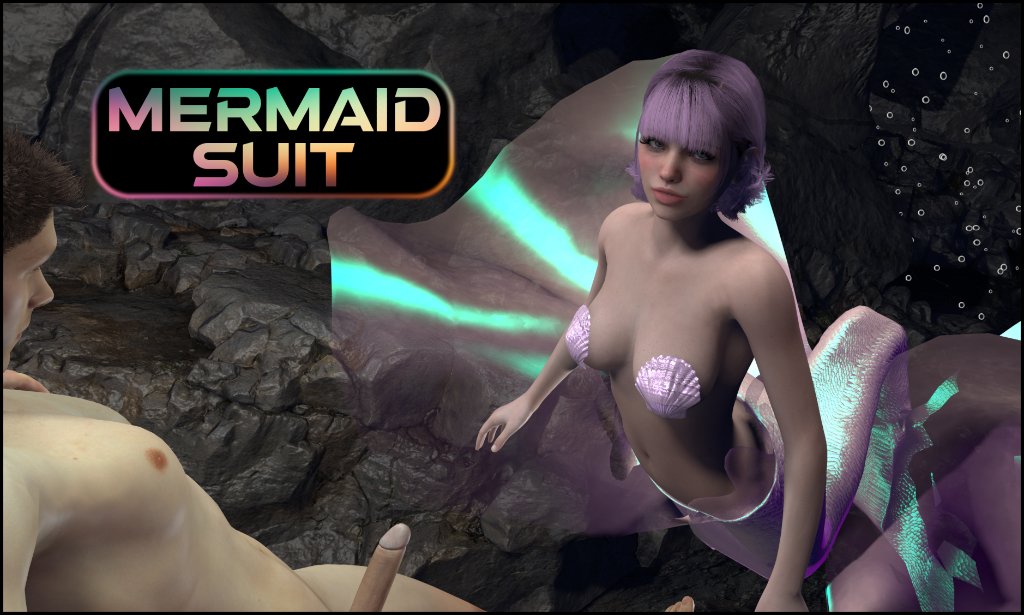 CGI mermaid in a suit performs a POV blowjob for VirtualPassionVR in 4K 180 degree VR at 60 frames per second