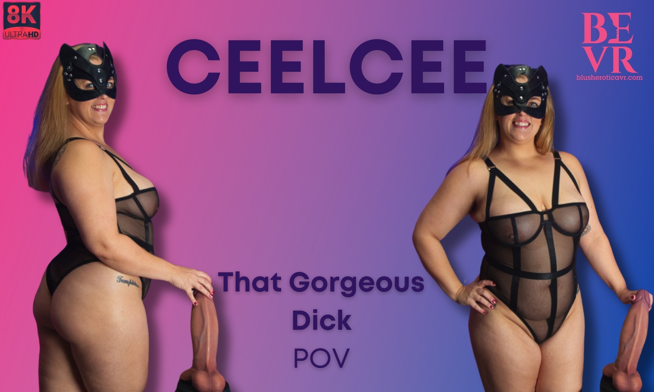 Ceelcee performs solo in a POV 4K VR video featuring big tits and 60 FPS passthrough.