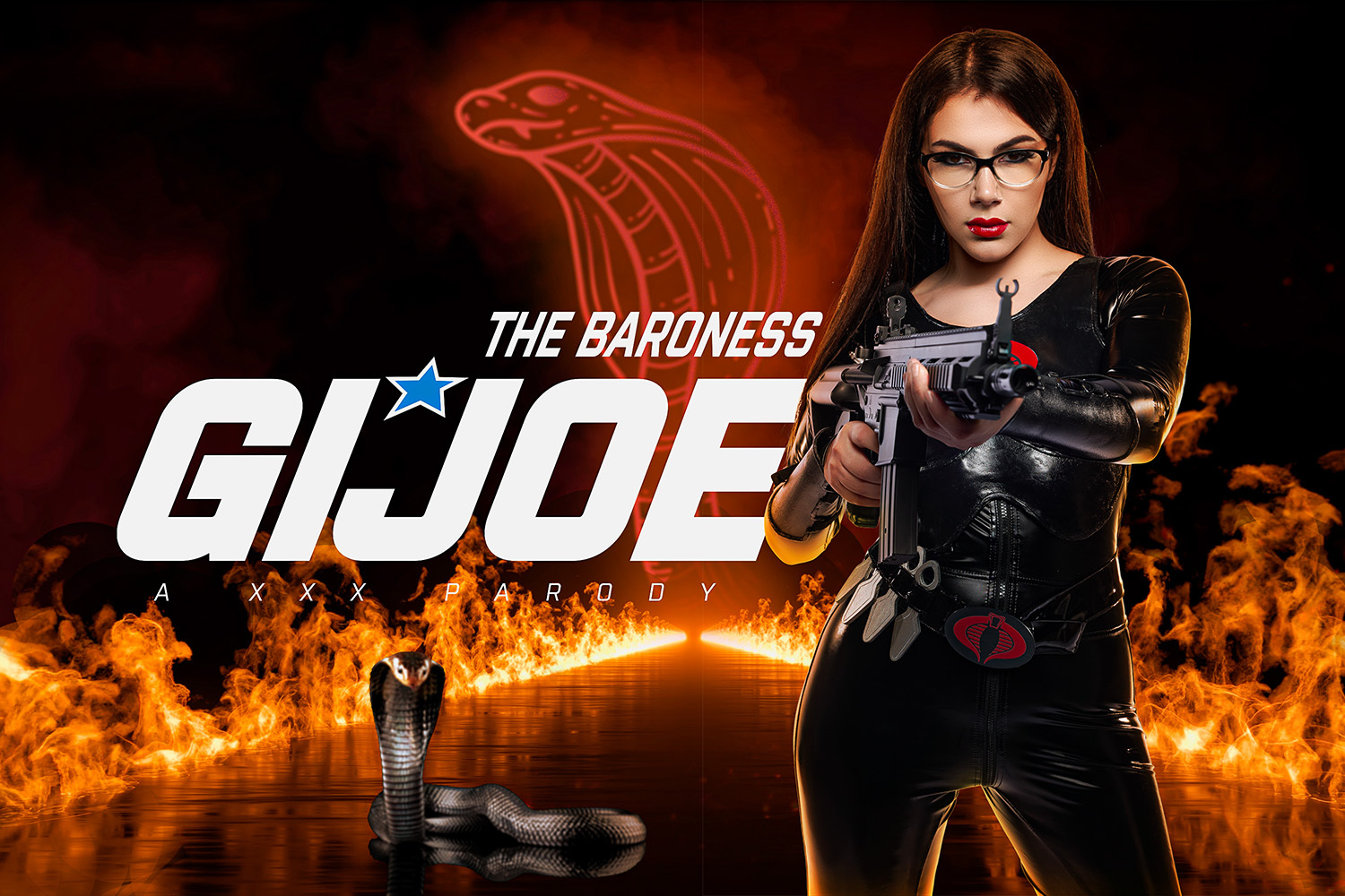 Valentina Nappi in GI Joe cosplay performs a POV blowjob and titty fuck outdoors in this 60 FPS VR video.