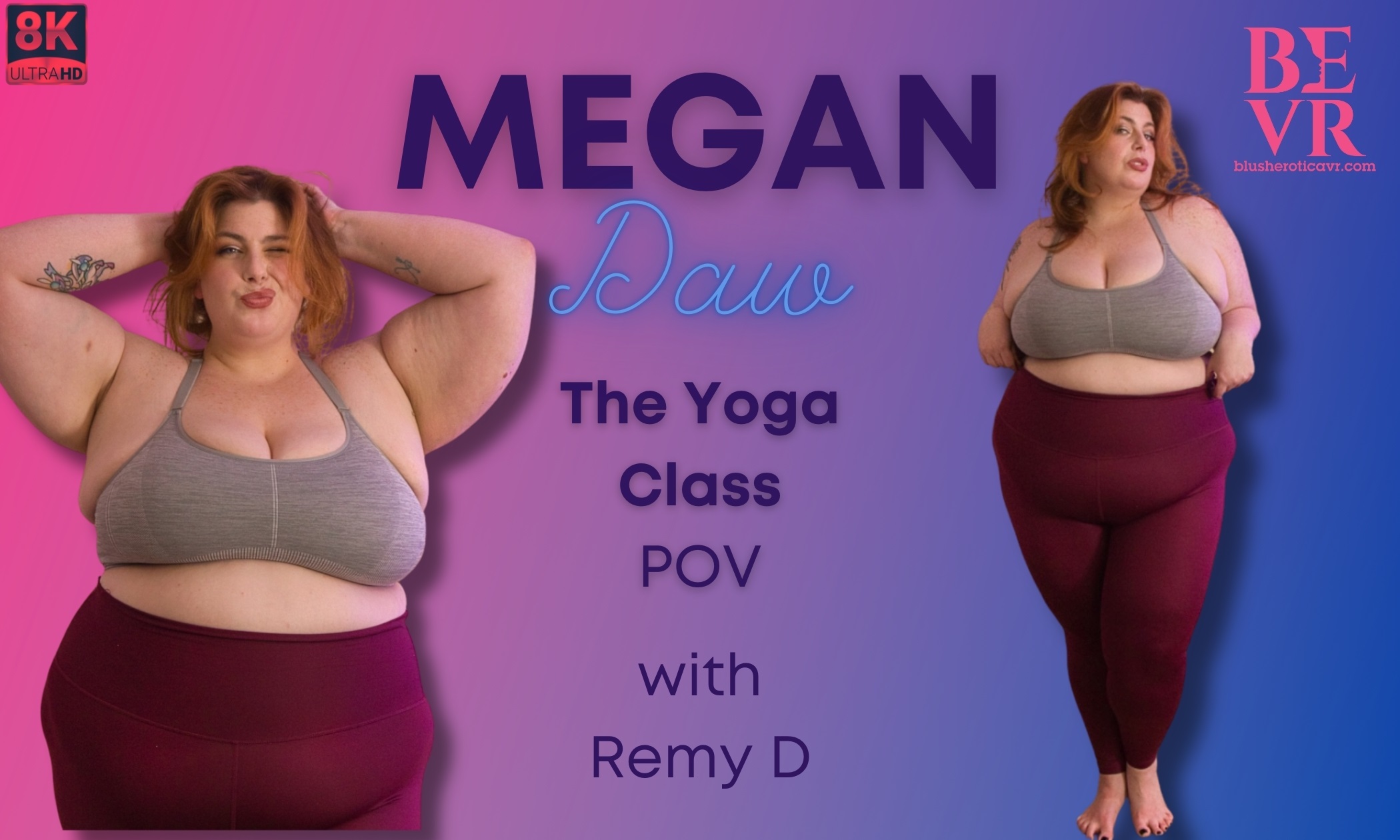 Megan Daw performs a private yoga class with POV blowjob and titty fuck in 4K VR.