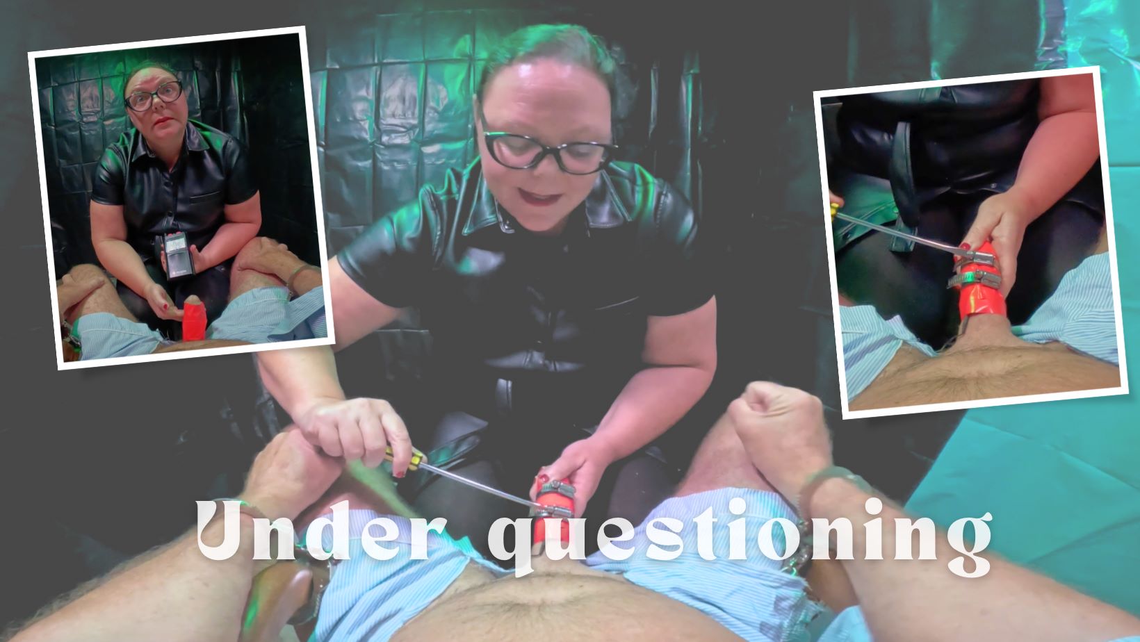 Brunette Mistress April engages in fetish questioning in a POV VR production featuring 4K resolution and 60 FPS premium quality.