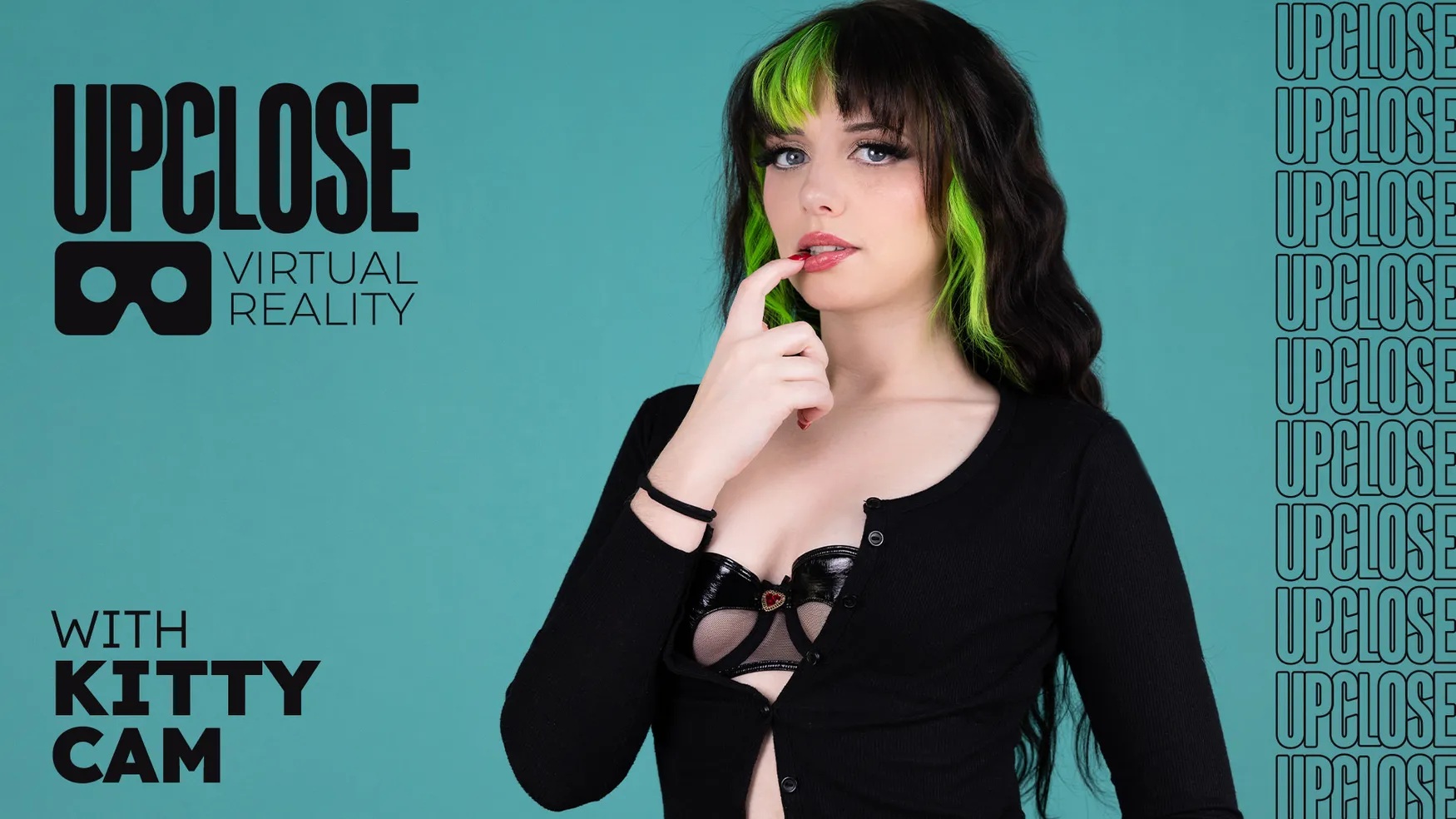 Kitty Cam performs a POV blowjob in lingerie during this 4K Up Close VR video with 60 FPS playback.