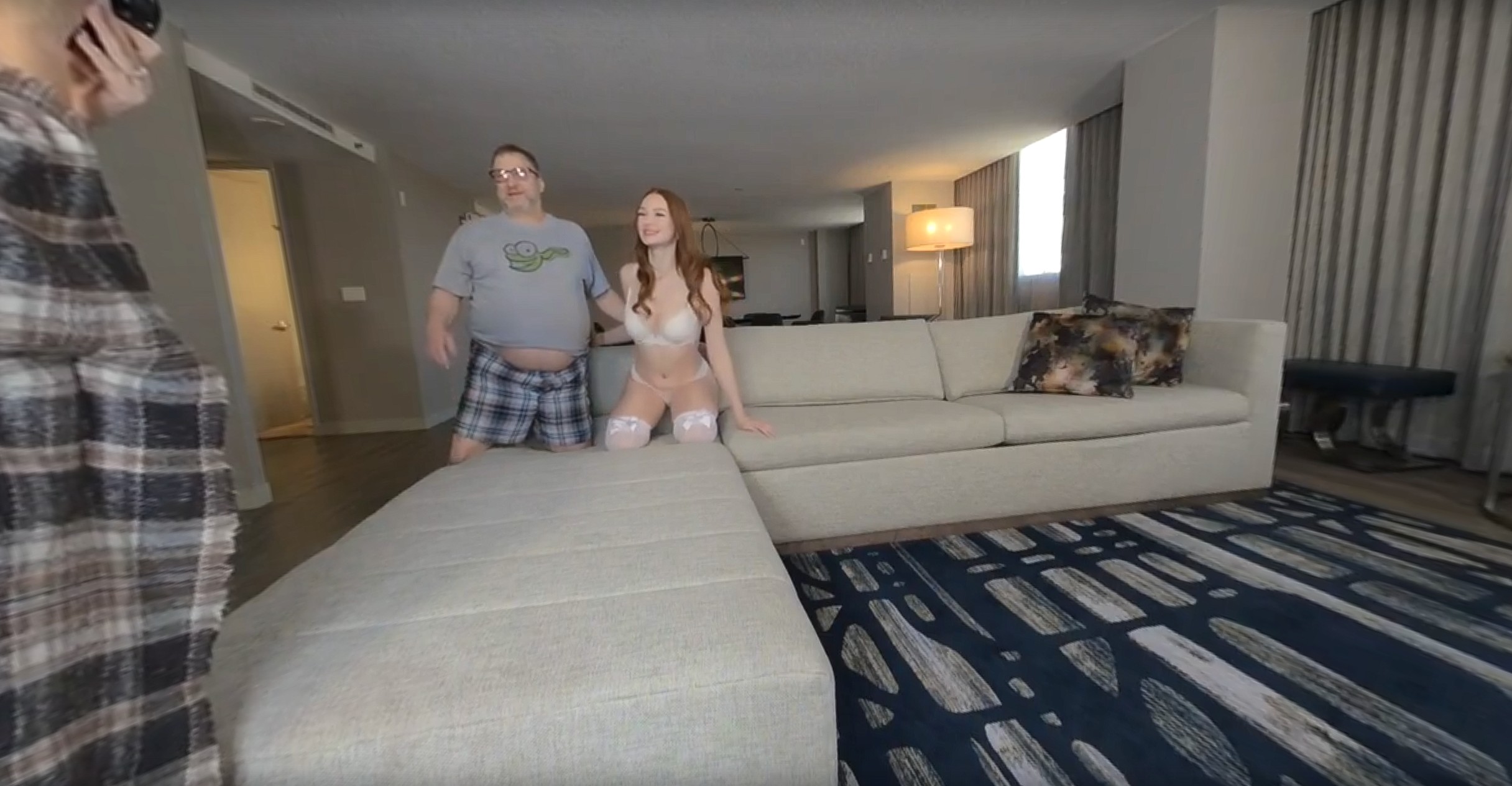 Harley Love performs a blowjob in a non POV 4K VR scene by TadPoleXXXStudio