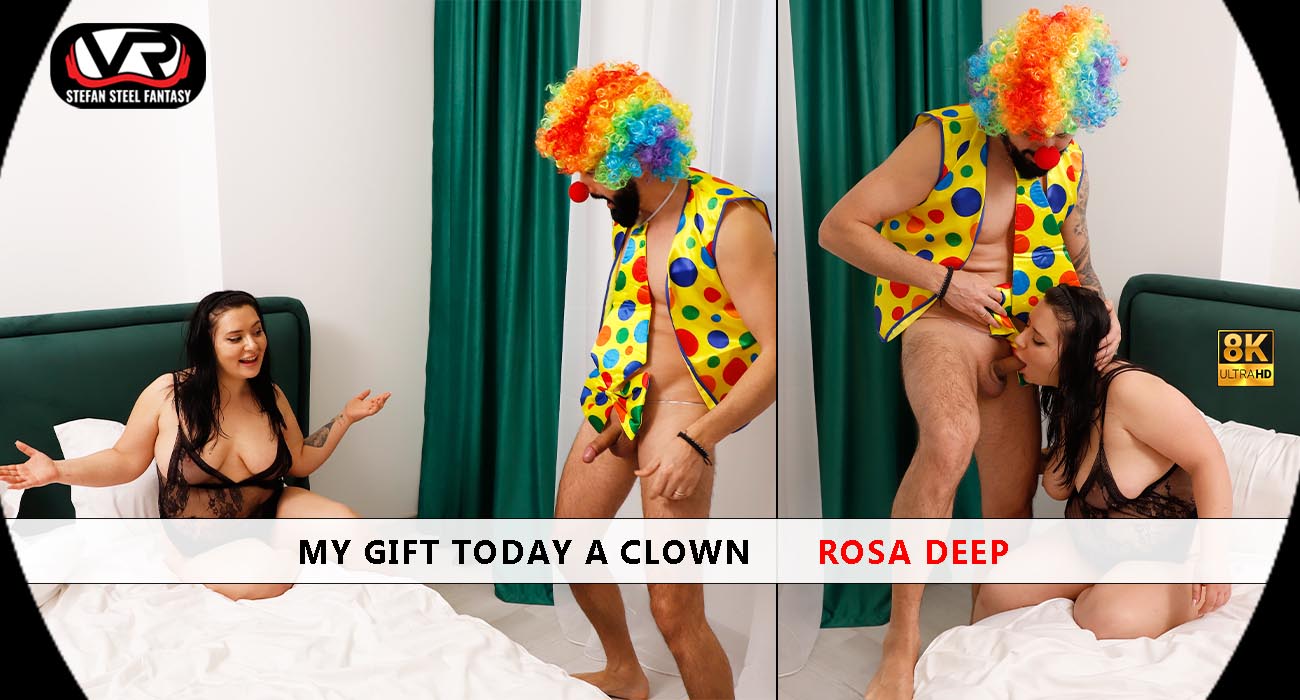 Rosa Deep performs a non POV blowjob in a VR video with 4K resolution and 60 FPS from Stefan Steel Fantasy