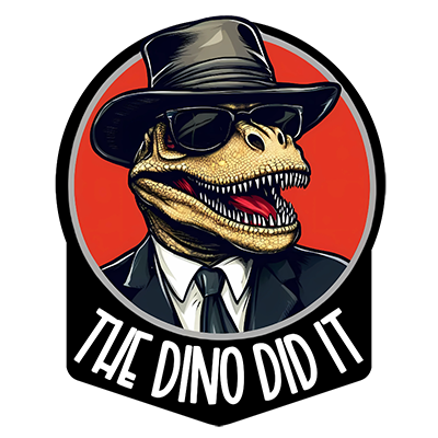 TheDinoDidIt VR porn studio logo — 11 immersive virtual reality adult scenes featuring dino-themed roleplay and realistic avatars.