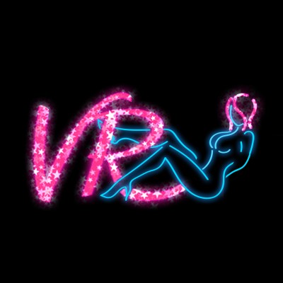 VRixxens VR porn studio logo — 395 scenes of high-quality virtual reality adult entertainment content.