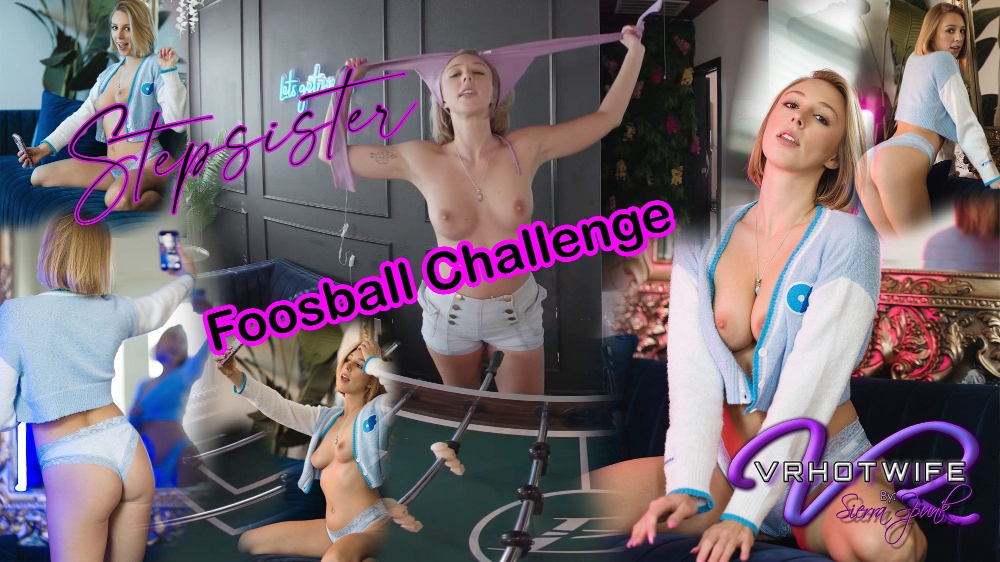 Step Sister Vs You: Foosball & Solo Sex Challenge