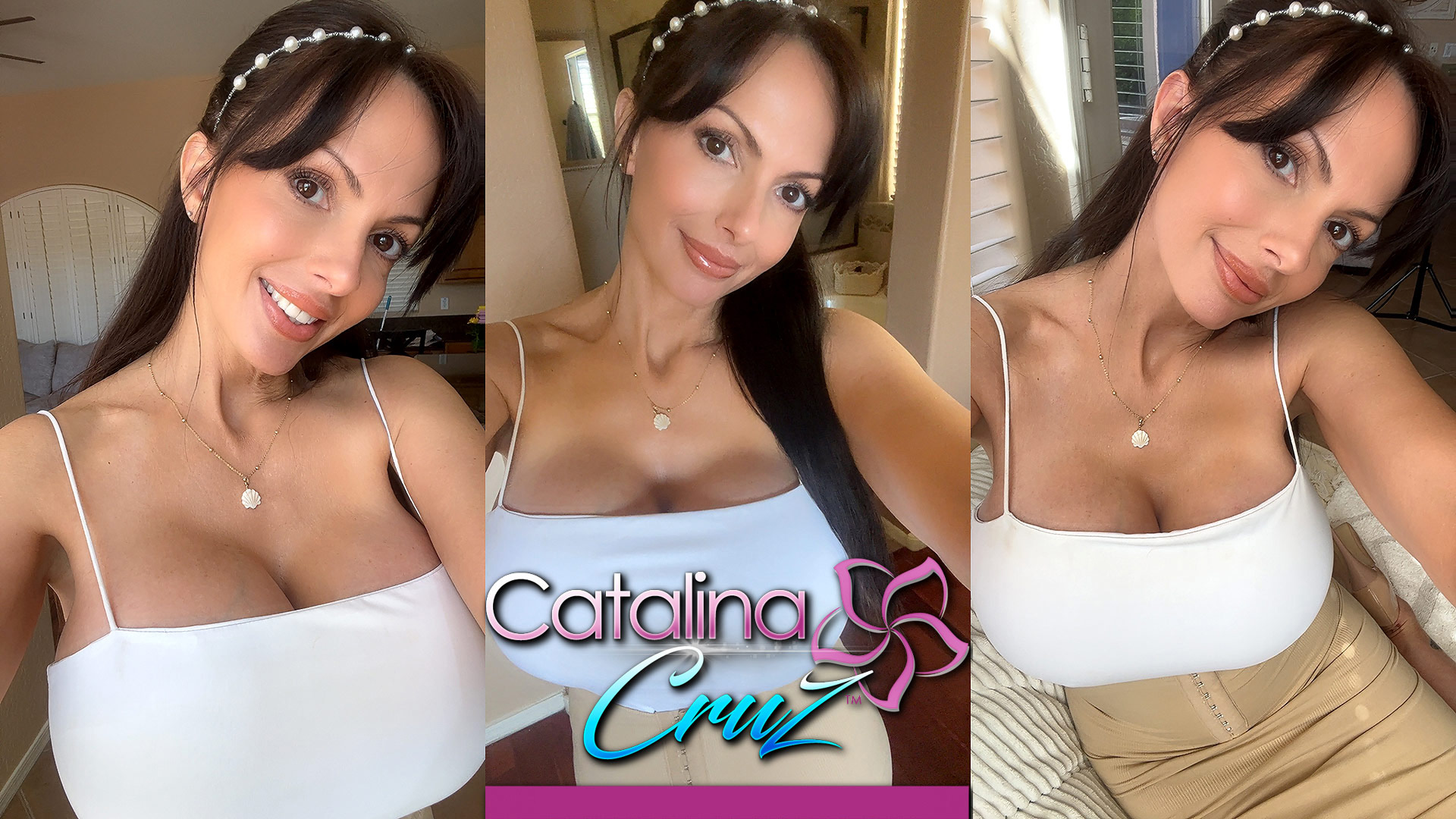 Catalina Cruz poses solo in a POV scene with big tits in 4K VR