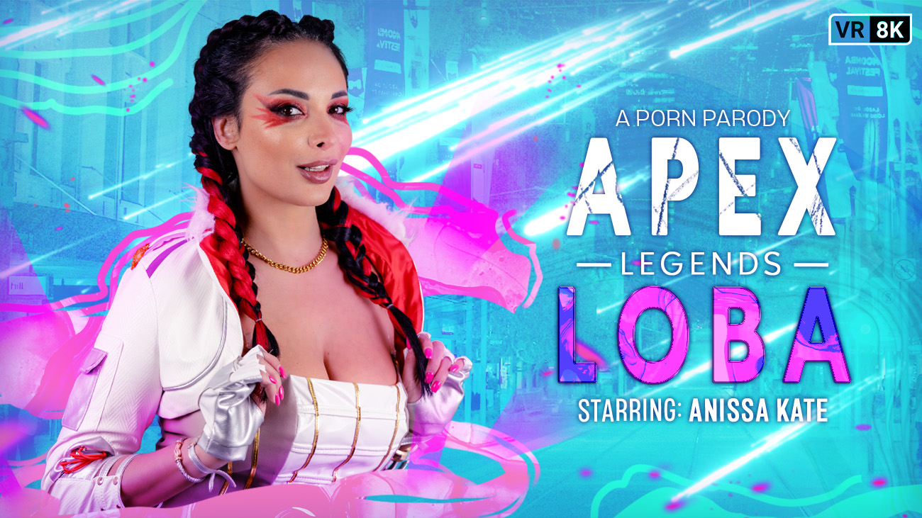 Anissa Kate cosplaying Loba performs a blowjob and titty fuck in this VR POV video from VR Conk.