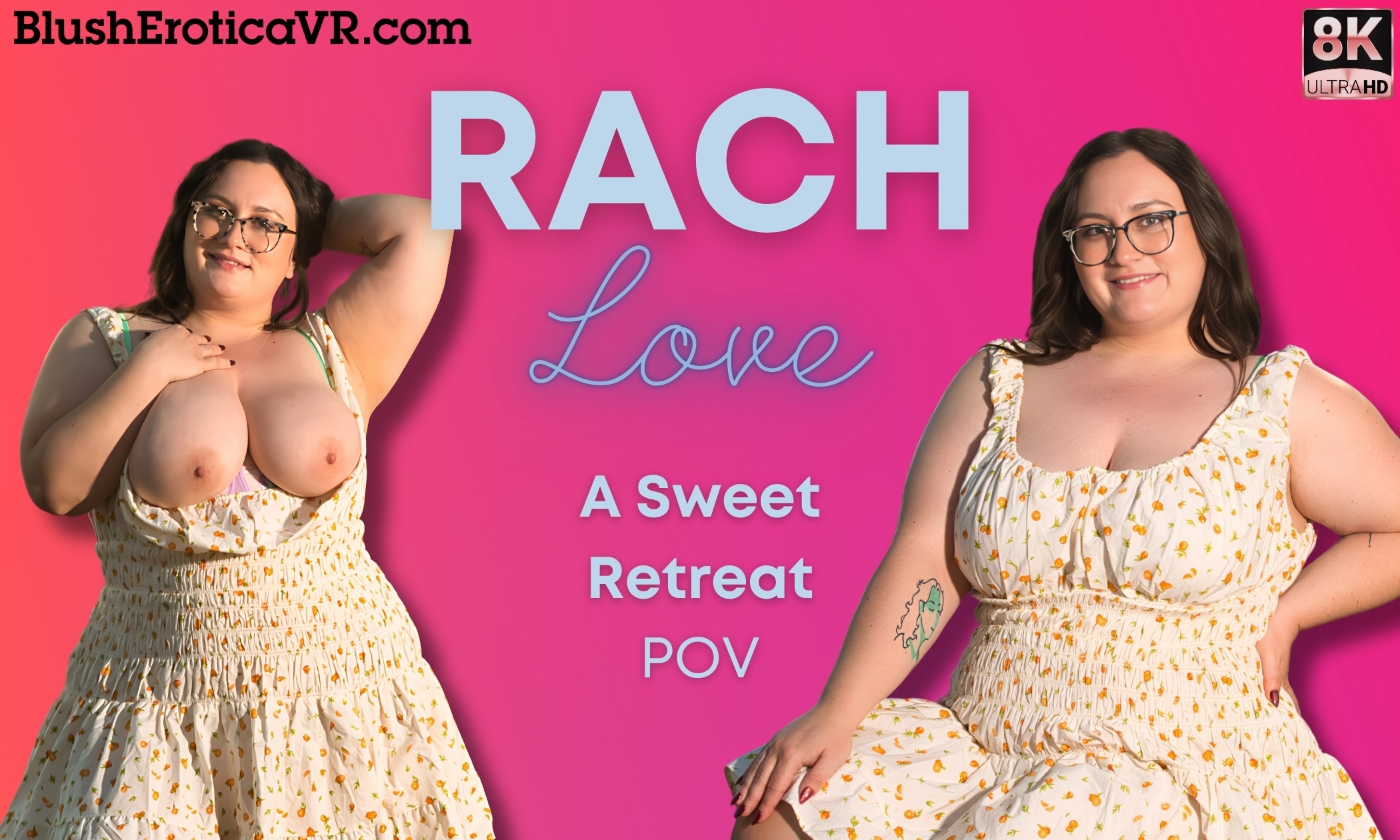 Rach Love 8K VR Solo: Glasses Tease & Fingering