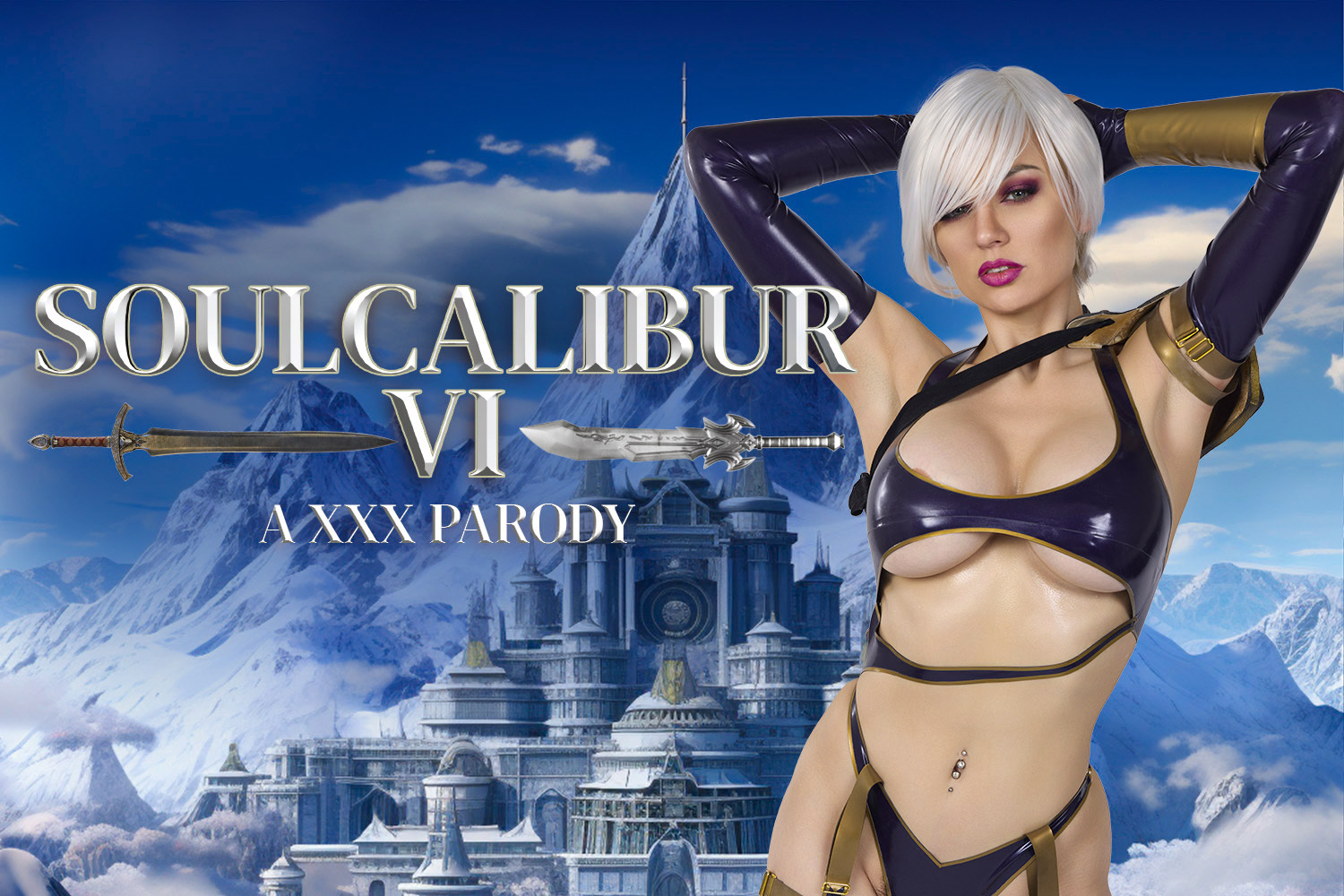 Kenzie Taylor in an Ivy Valentine costume performs oral sex and intercourse in a VR game setting