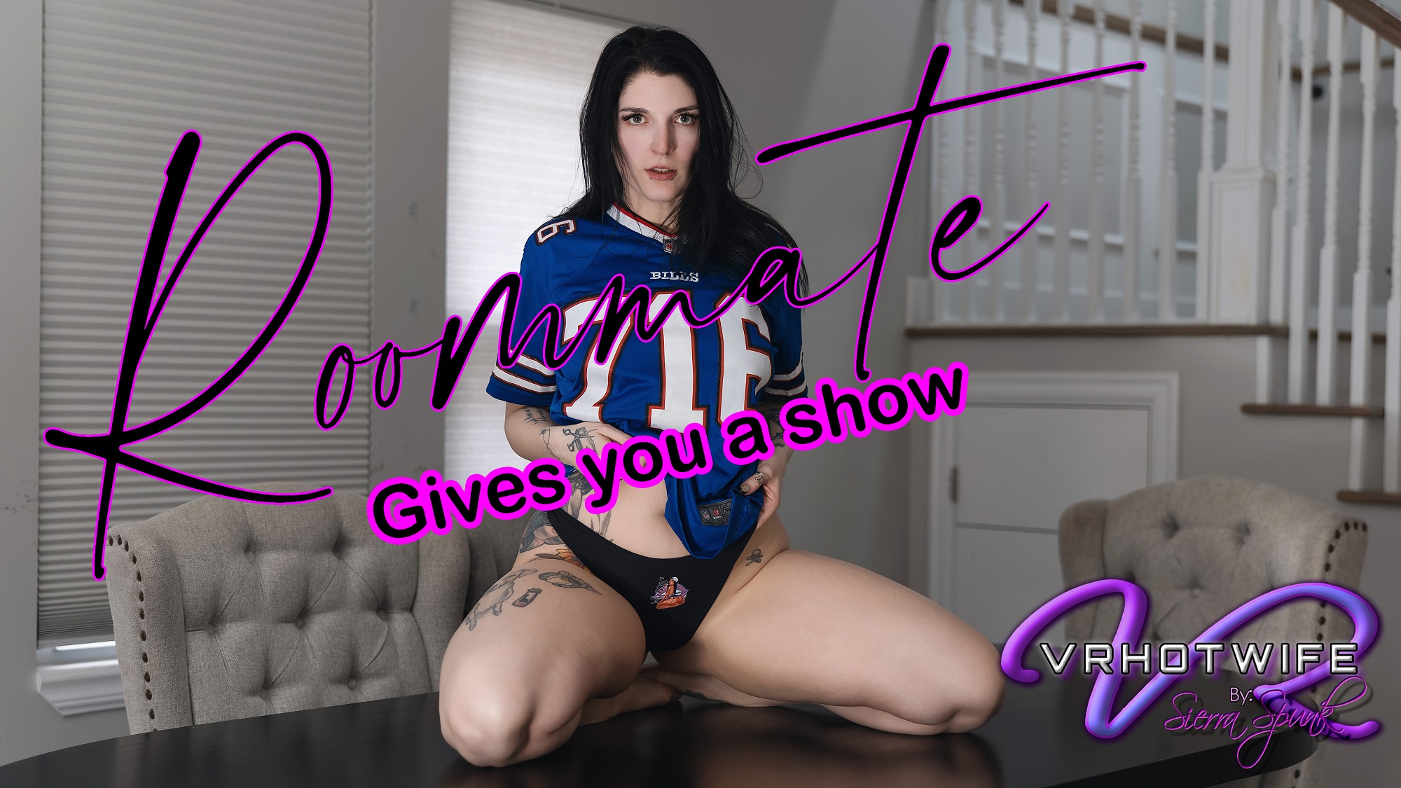 Model Jess B716 performs solo actions in a room setting captured in 4K VR POV format for premium quality viewing.