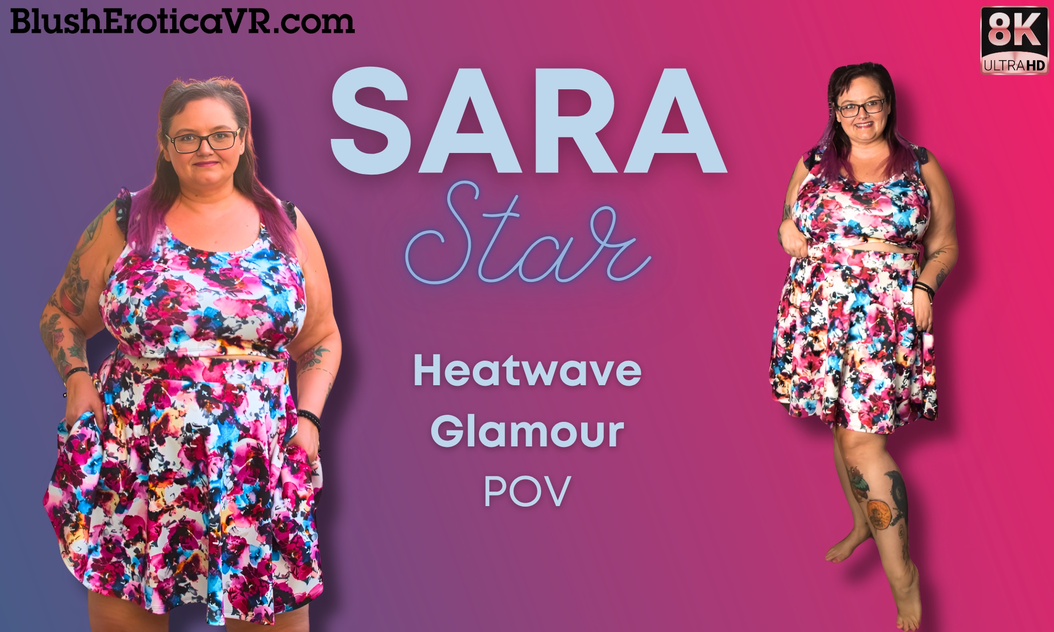 Sara Star performs a solo POV in a VR 4K scene with big tits during a heatwave glamour production.