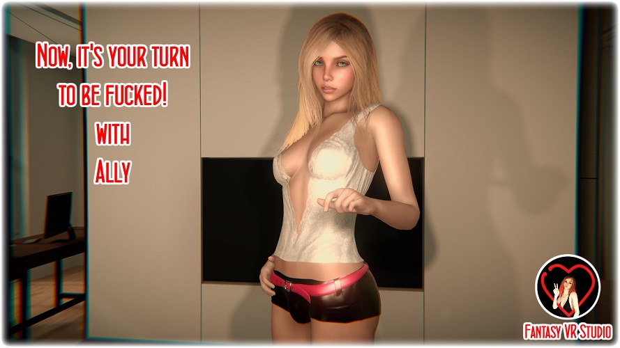 Ally FVR performs a trans POV scene in 4K with a male partner in a FantasyVR Studio production.