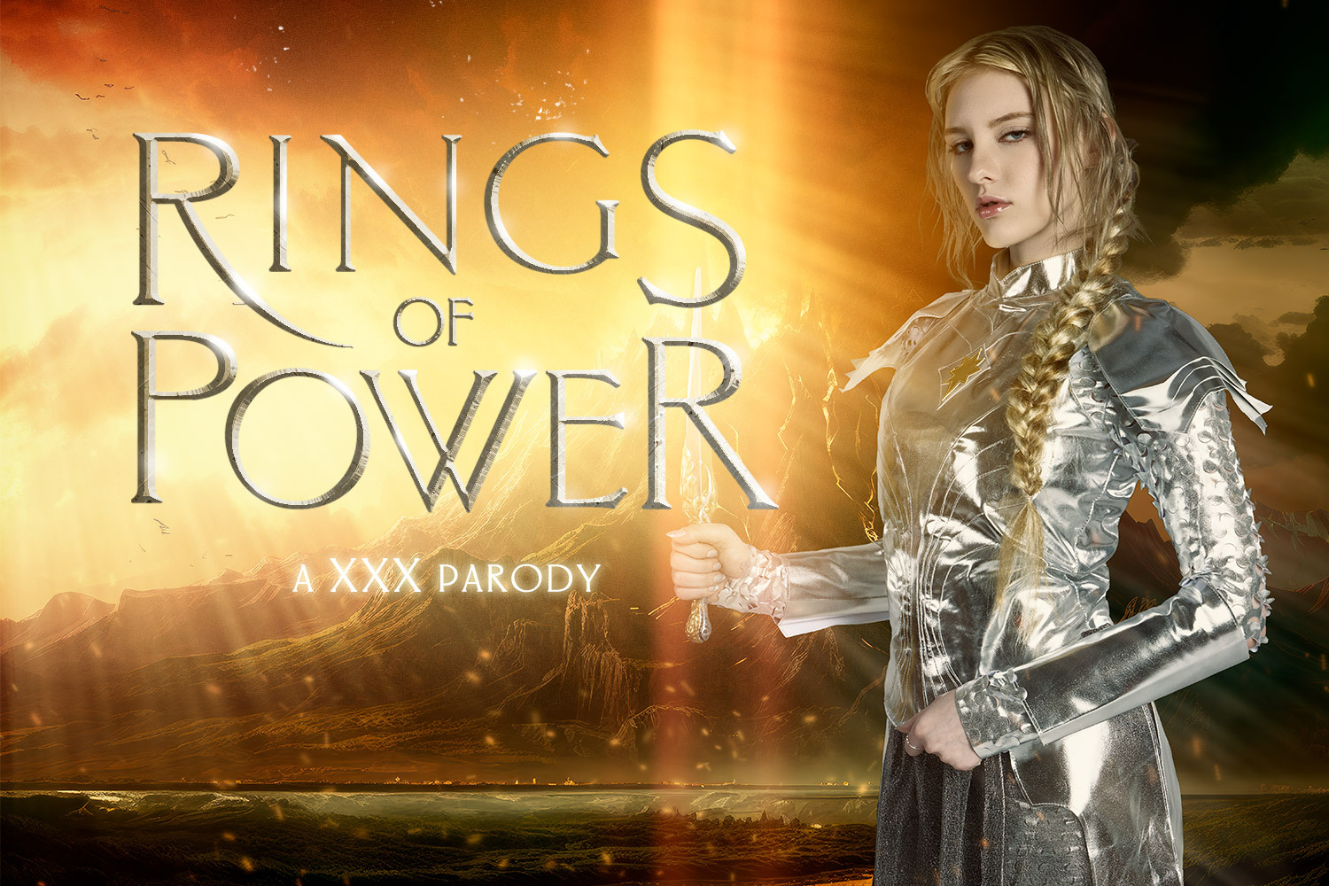 Melody Marks performs a POV blowjob in cosplay while wearing rings of power in this 4K VR production.