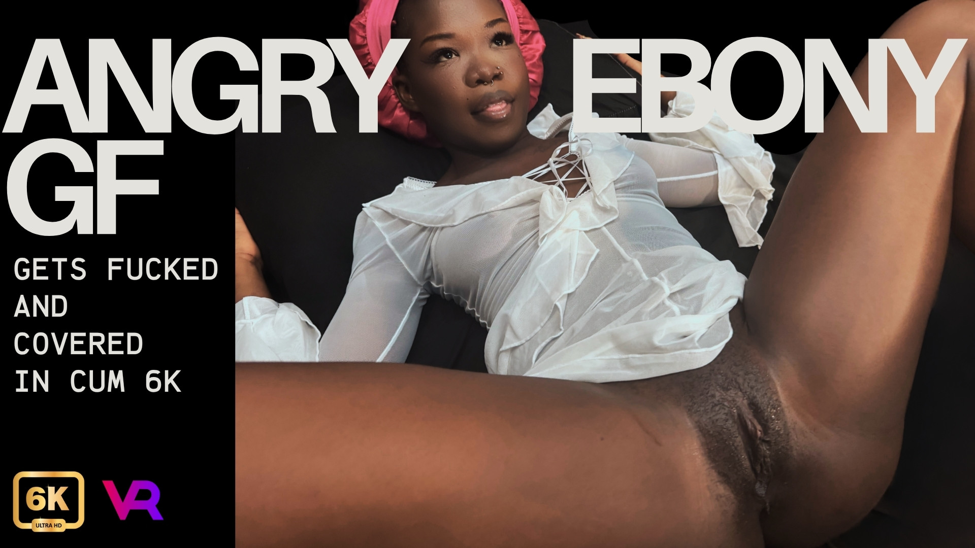 Amelia Star performs an interracial blowjob in a POV scene, resulting in her being covered in cum within this 4k VR video.
