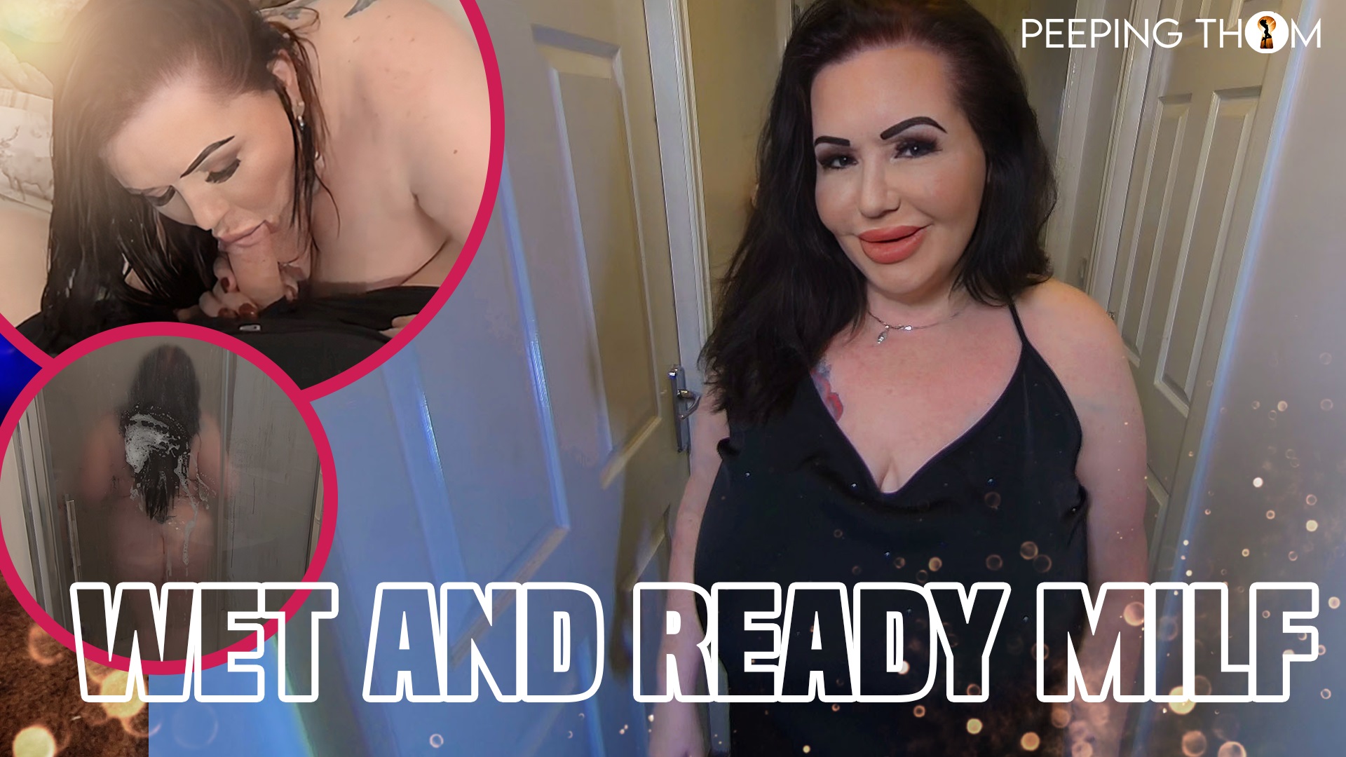 Mia MILF performs a POV blowjob and titty fuck in 4K 60 FPS VR video by Peeping Thom.