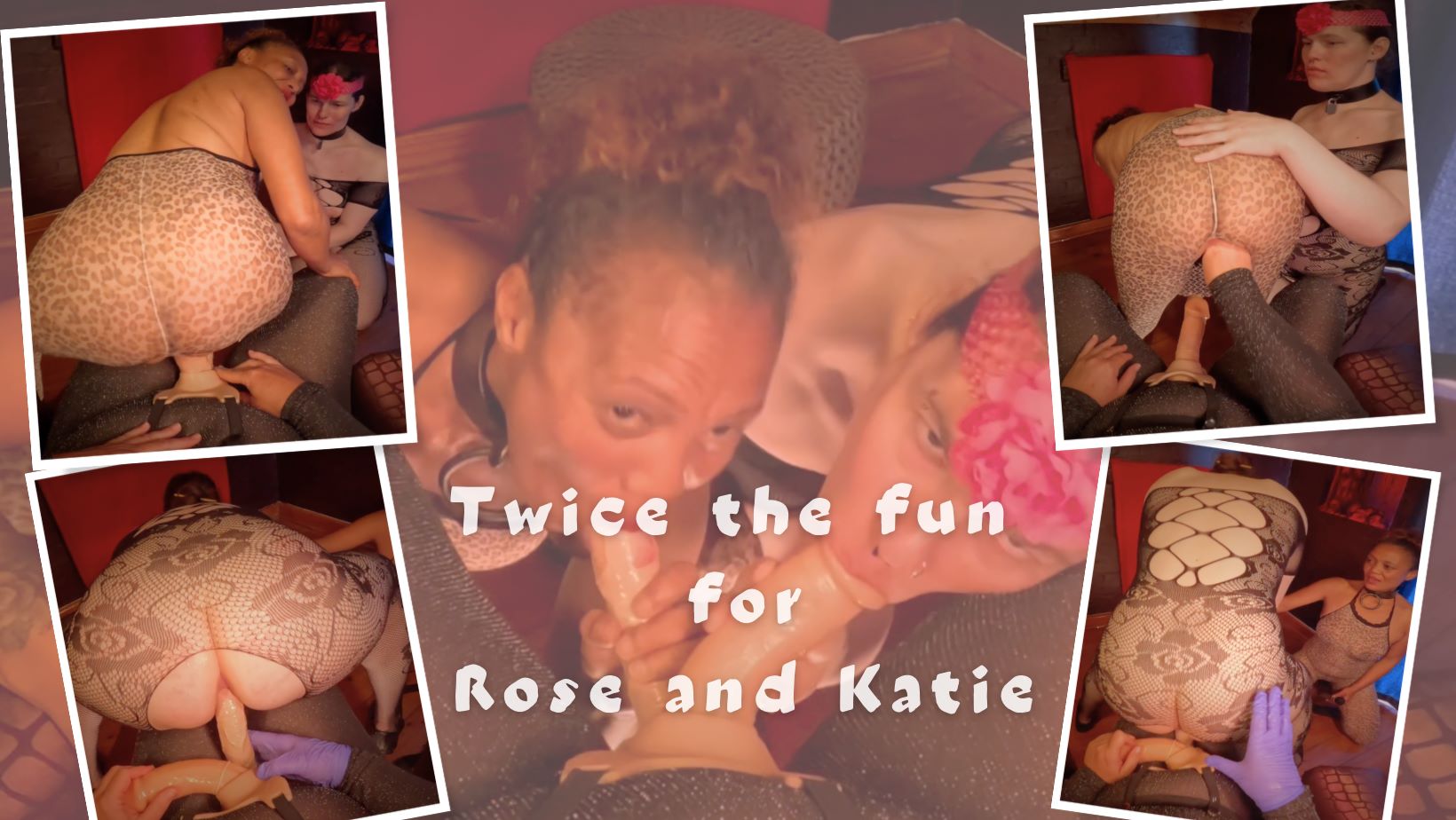 Mistress April and Rose AMP perform a blowjob in a studio setting for April Movie Productions in 4K VR non POV video.